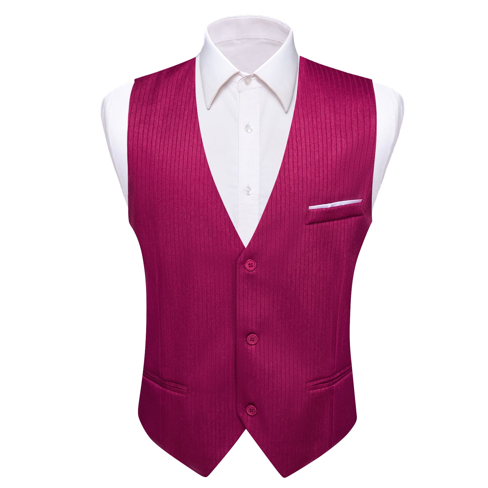 Barry.wang Iris Purple Solid Business Vest Suit