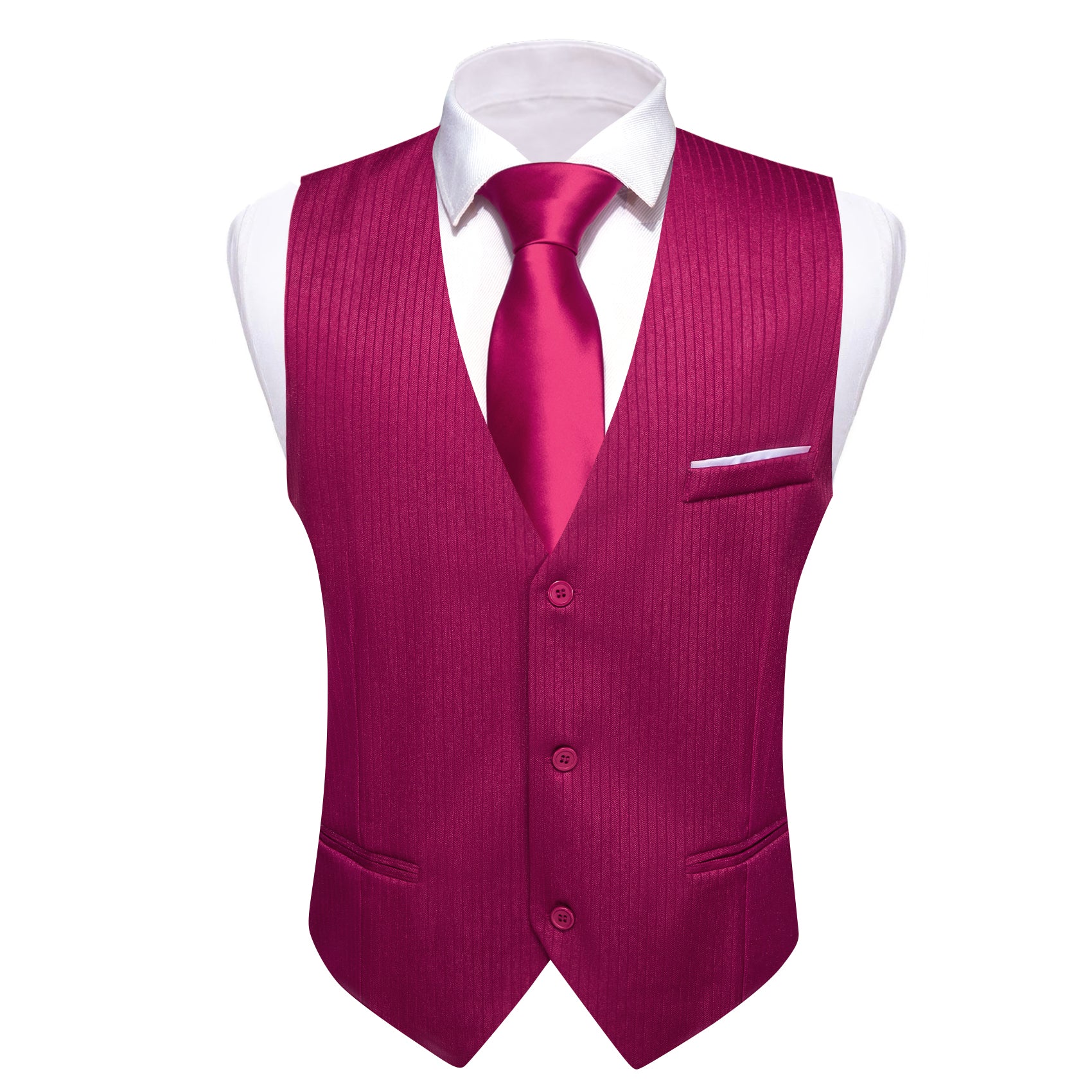 Barry.wang Iris Purple Solid Business Vest Suit
