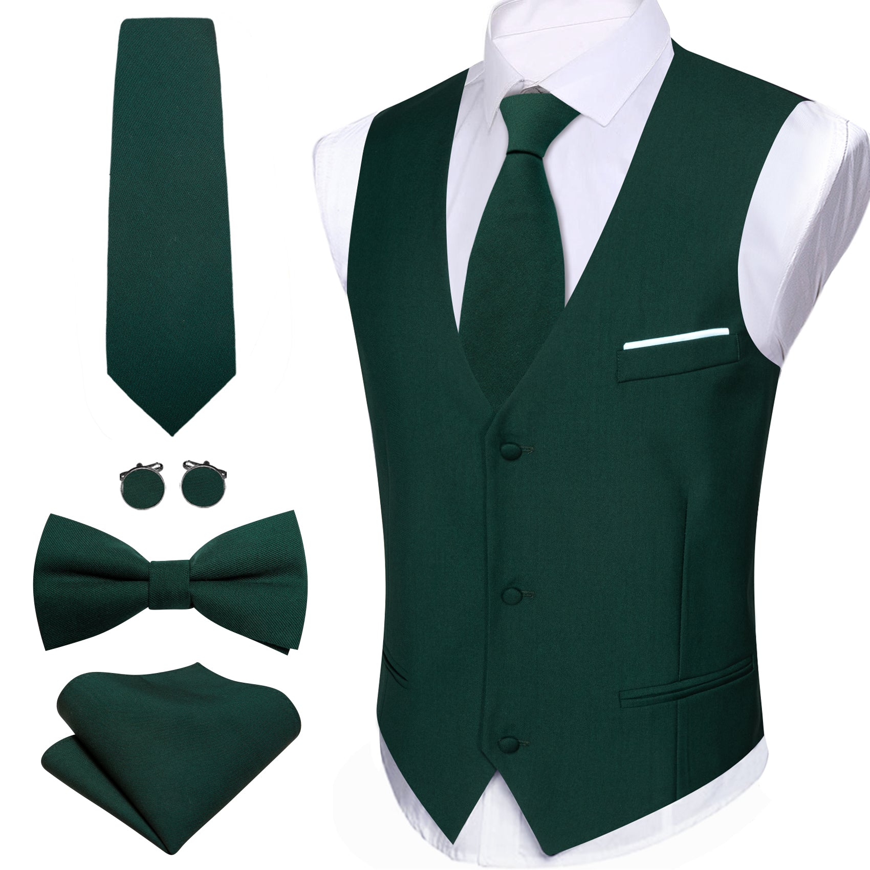 green vest suit