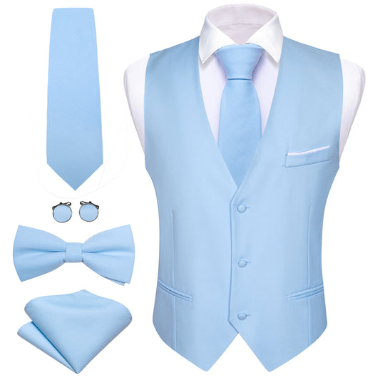 light blue tuxedo vest