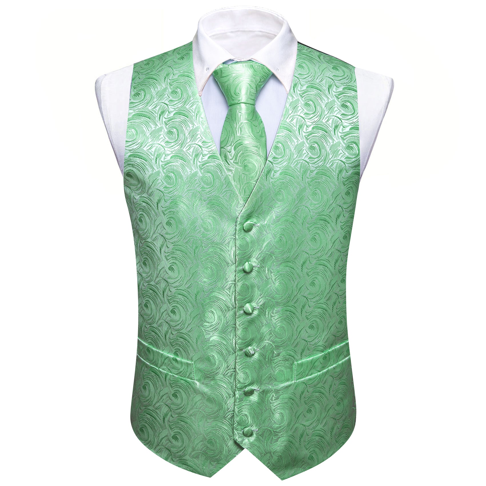 light green suit vest
