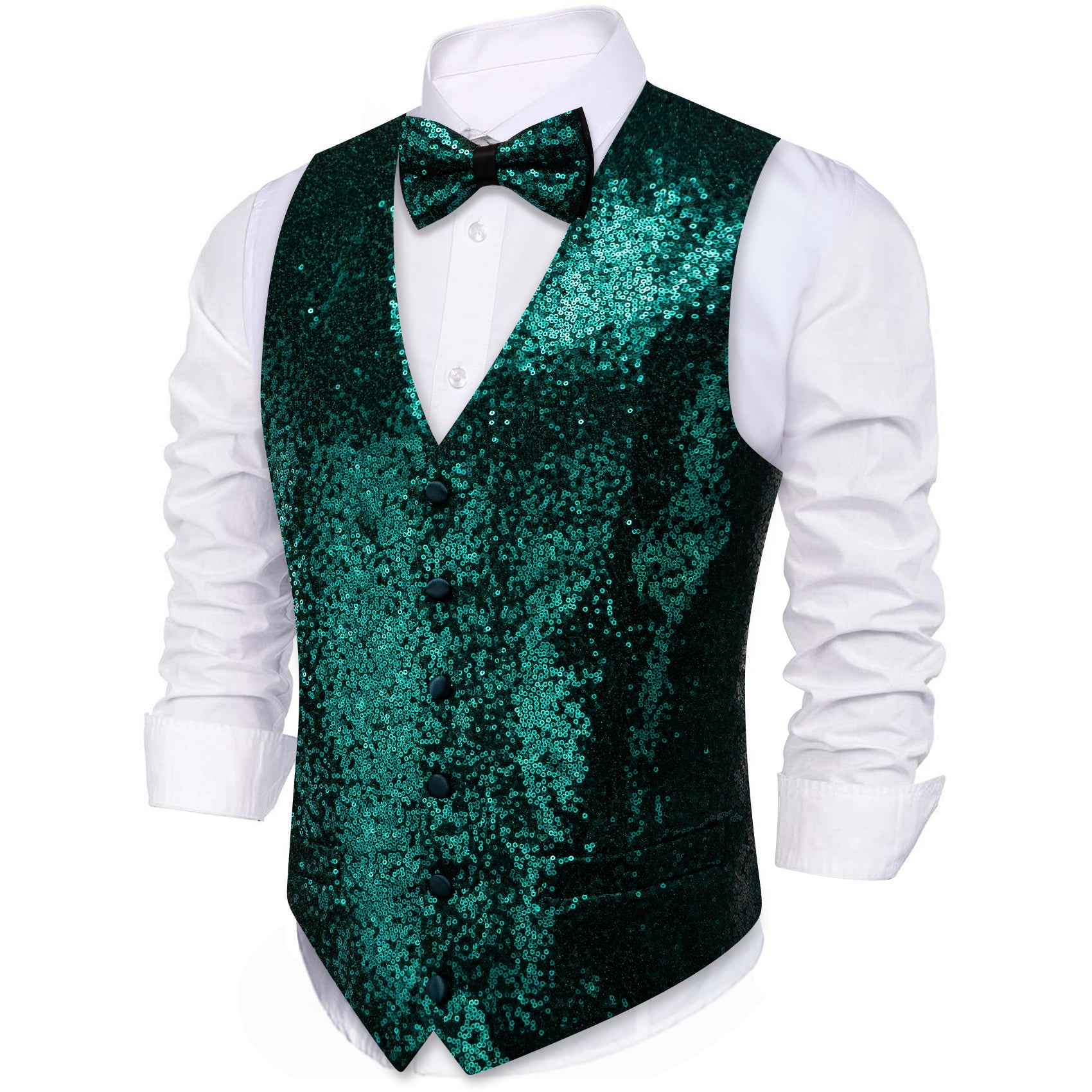 dark green dress vest Mens vest in hunter green