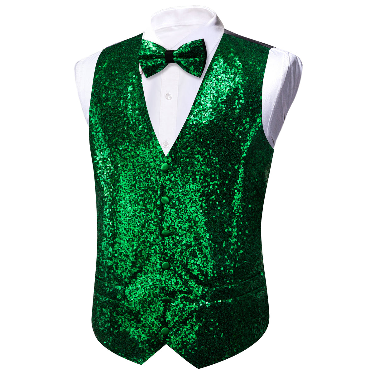 emerald green suit vest