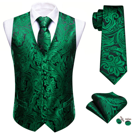 vest emerald green suit vest