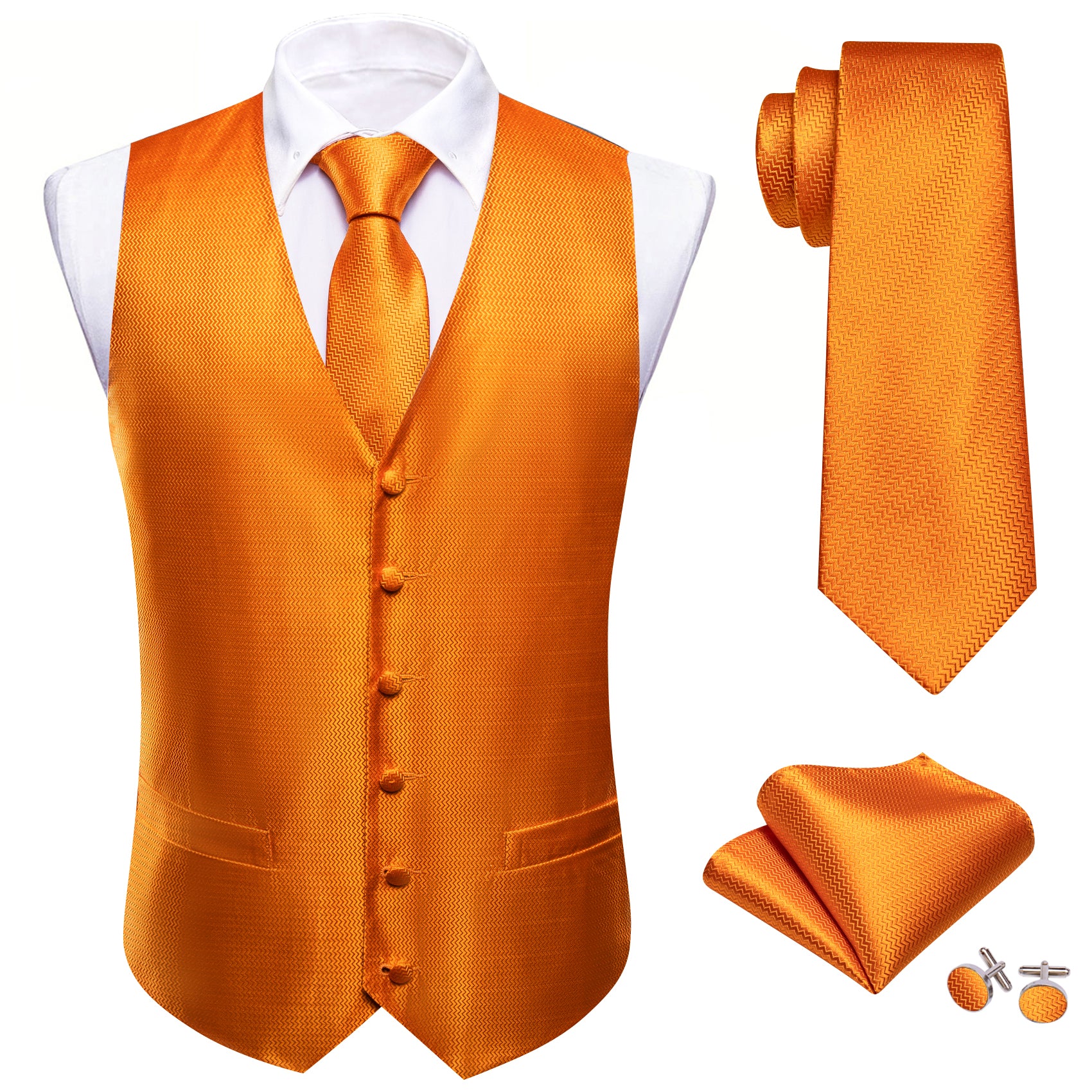 rust orange vest