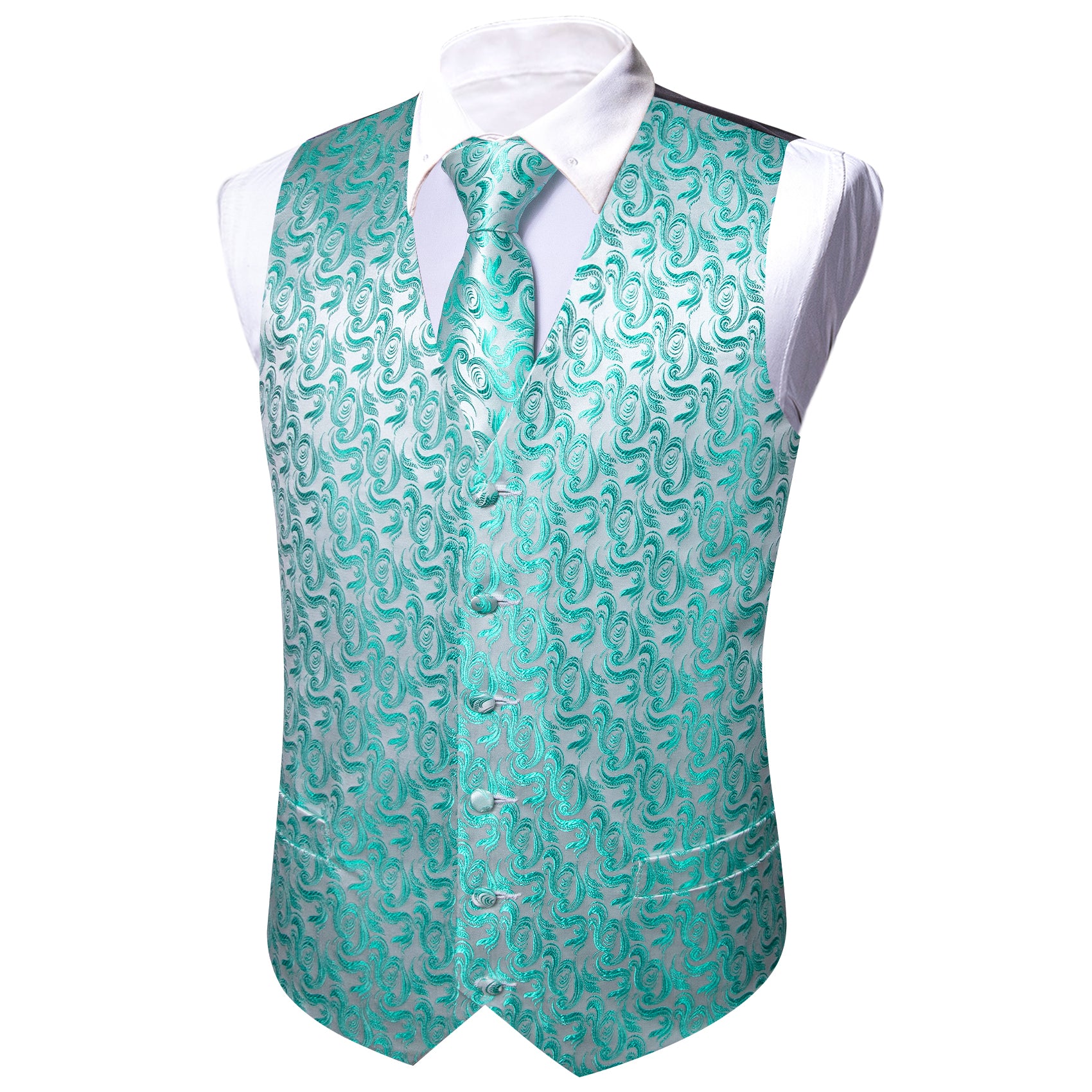 silver vest mens