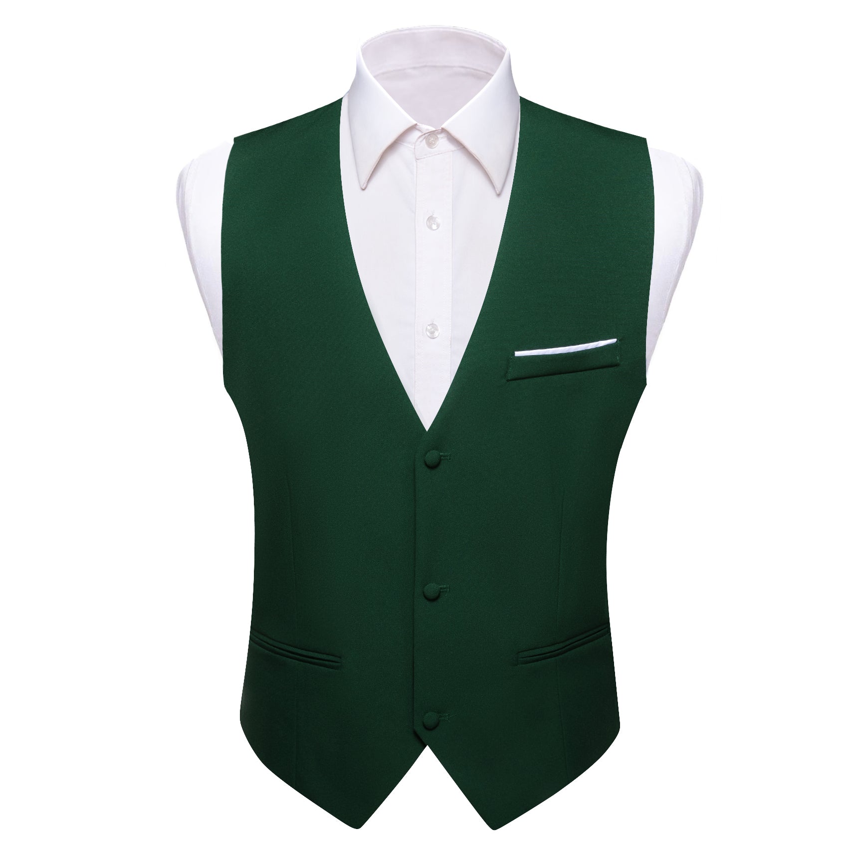 Barry. Wang Hunter Green Suit Vests V-Neck Casual Vest Dress for Men Formal Tuxedo, M Barry. Wang Hunter Green Suit Vests V-Neck Casual Vest Dress for Men Formal Tuxedo, M