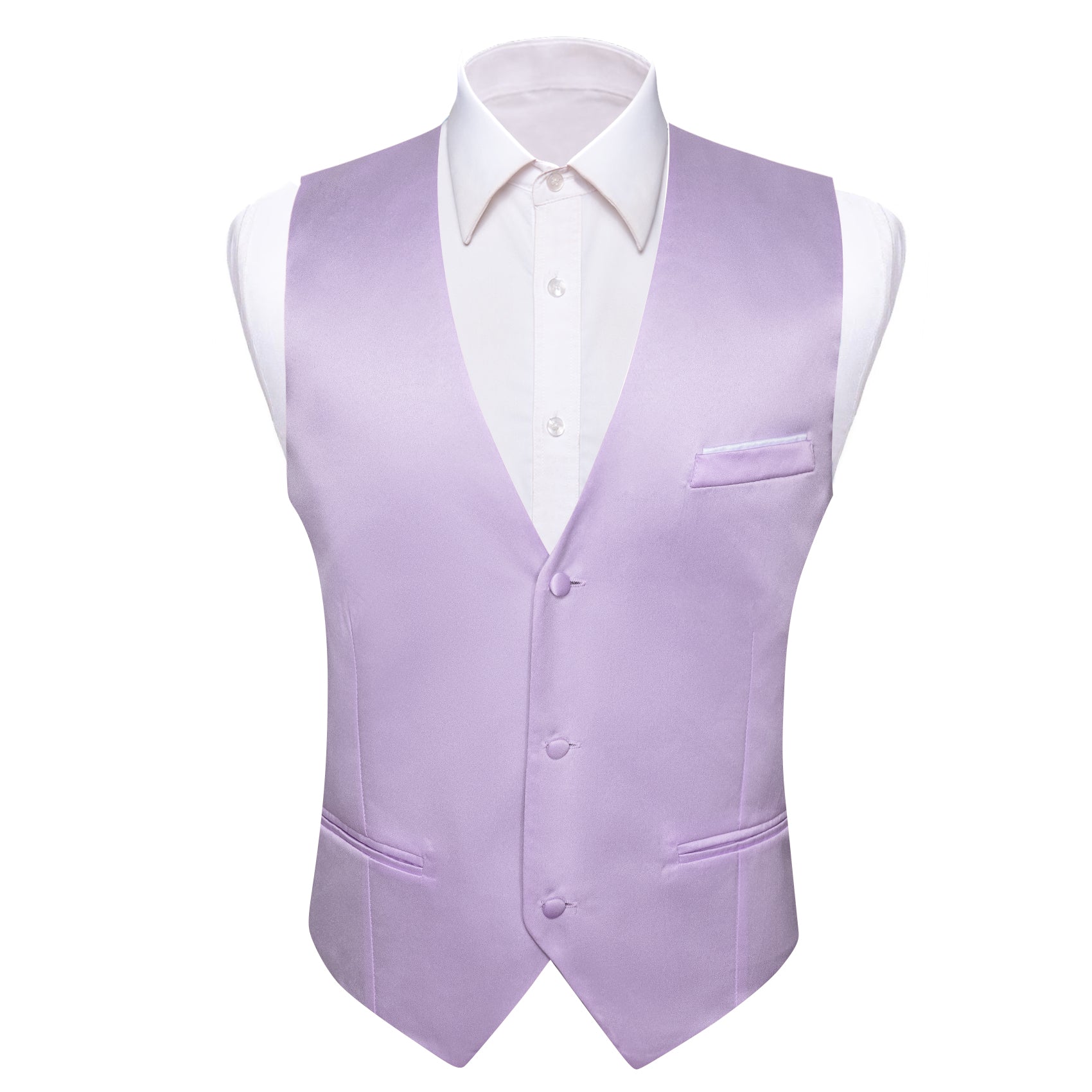 Barry. Wang Mens Lavender Suit Vest Solid V-neck Formal Vest Bowtie Ha Barry. Wang Mens Lavender Suit Vest Solid V-neck Formal Vest Bowtie Ha