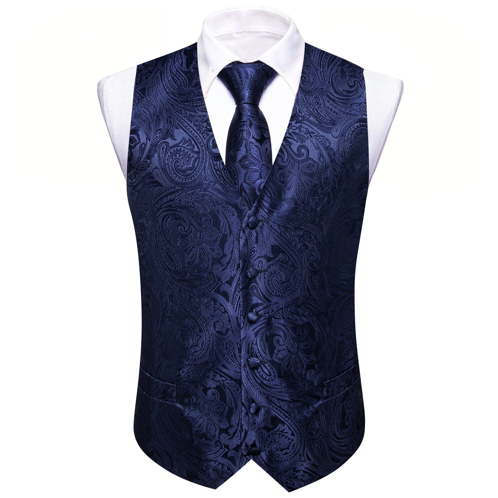 New Arrival Tie & Bowtie & Vest & Ascot Silk Set