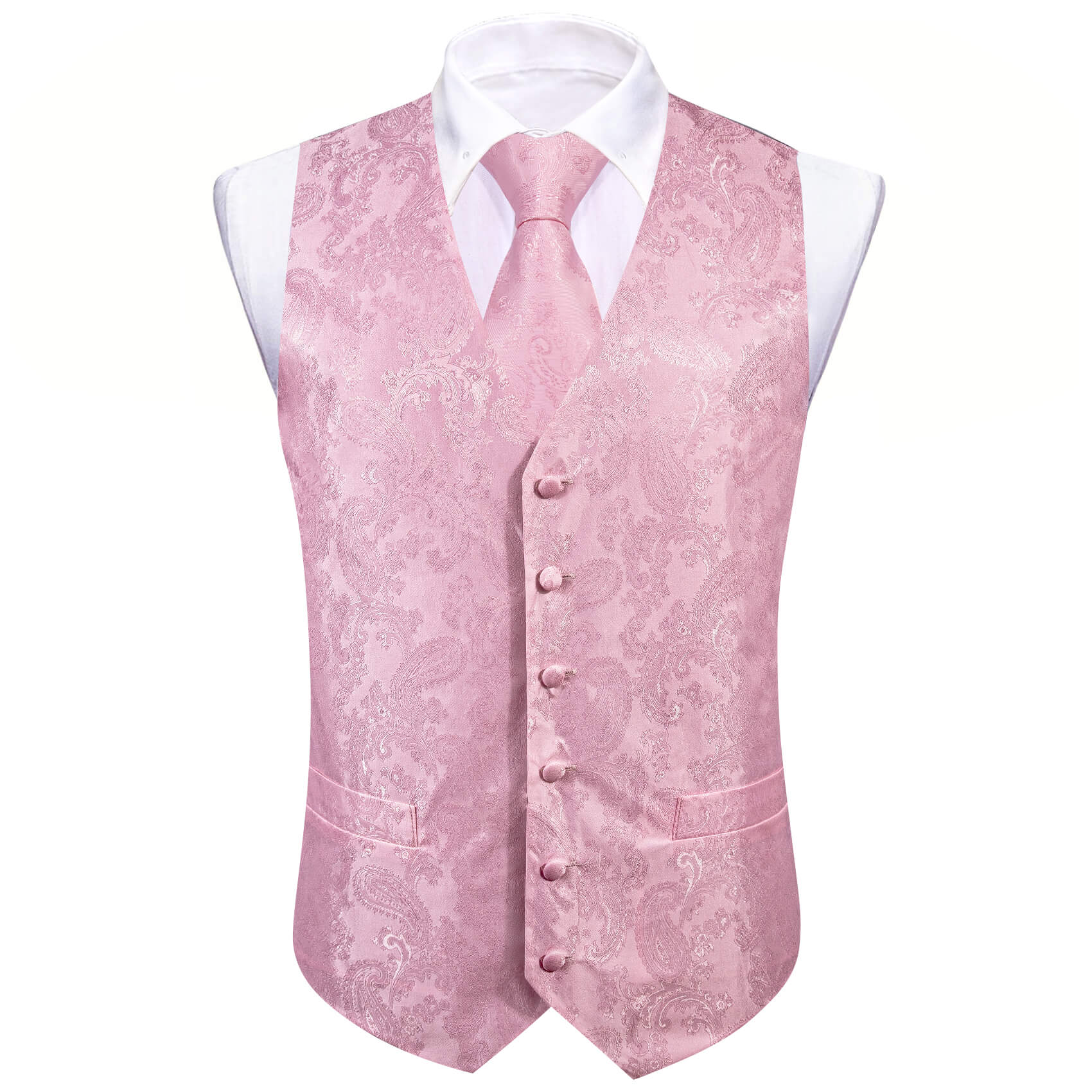 Pink Paisley Vest
