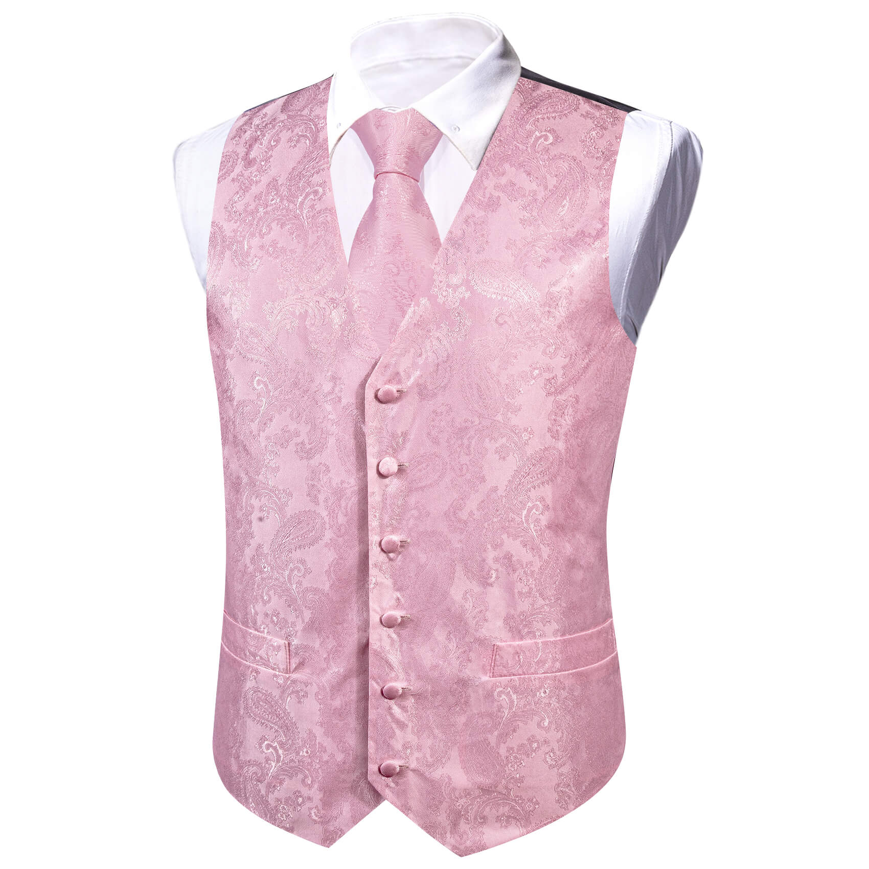 Pink Paisley Vest