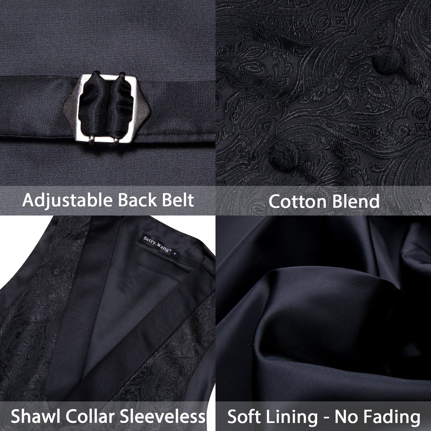 black mens wedding suit