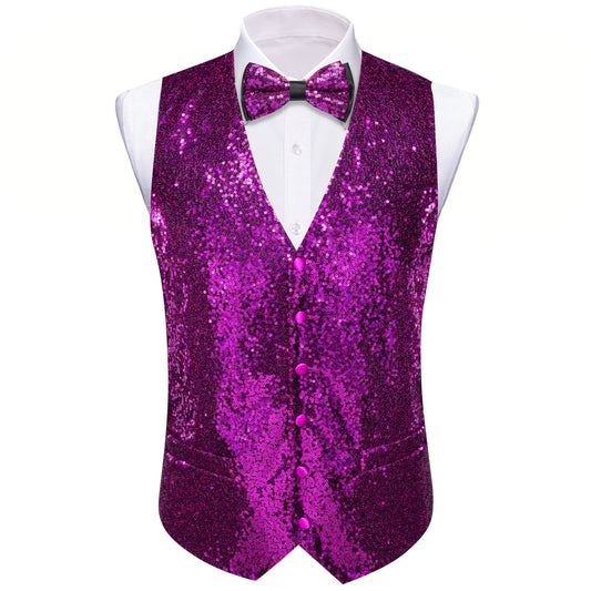 mens vest and white shirt  bow tie suit black suit purple vest