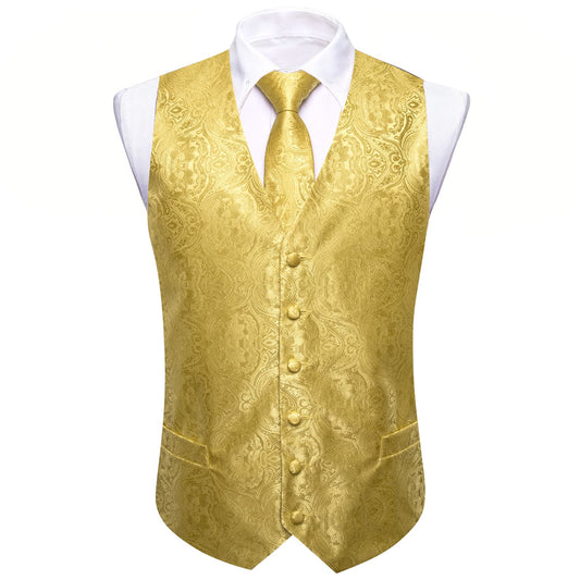 yellow suit vest