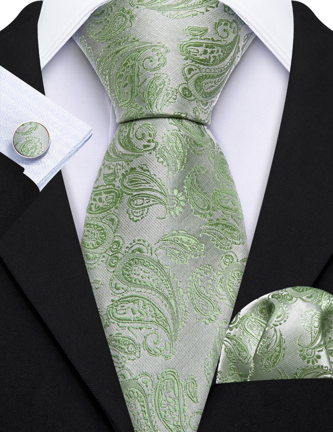 mens silk tie set