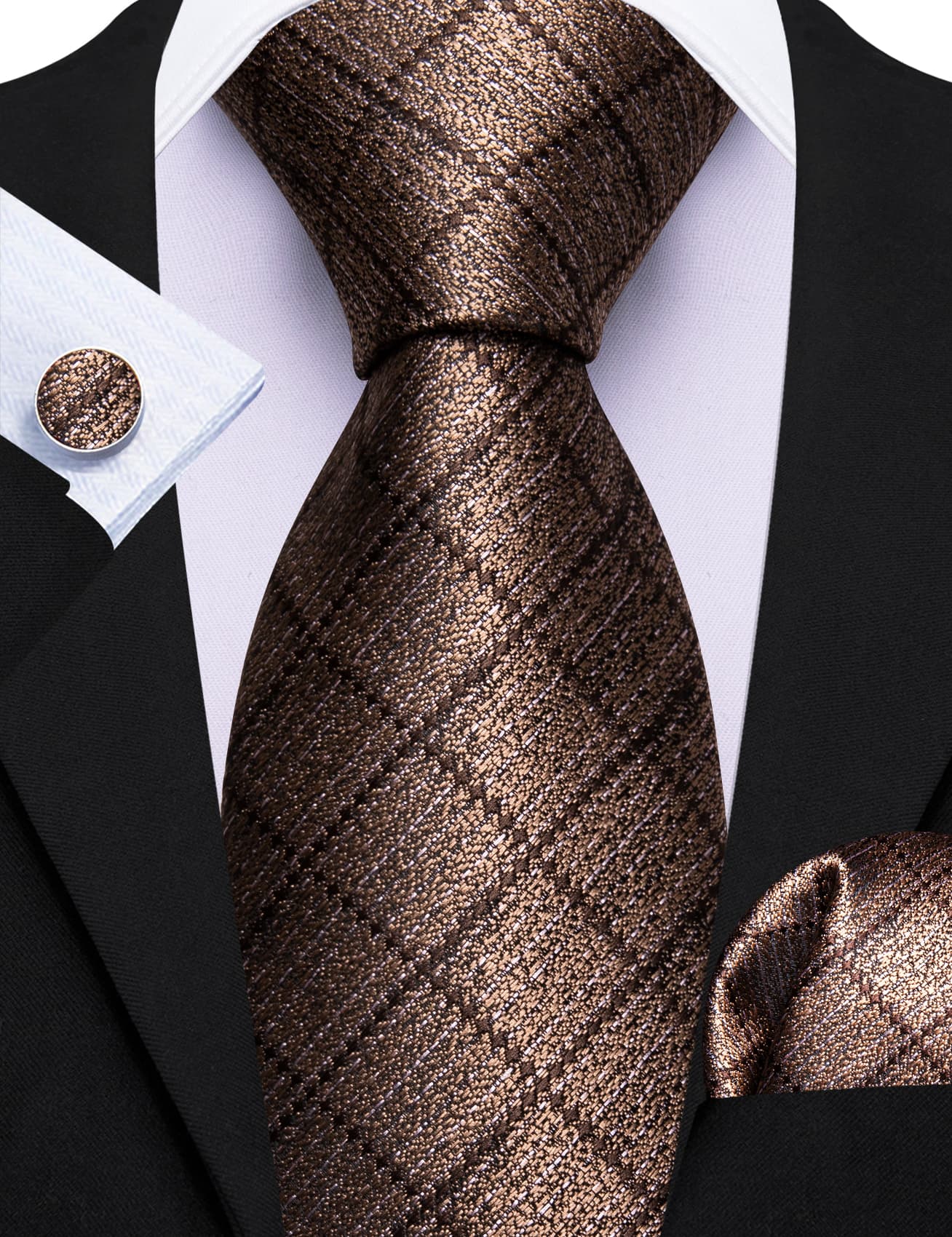 dark brown tie