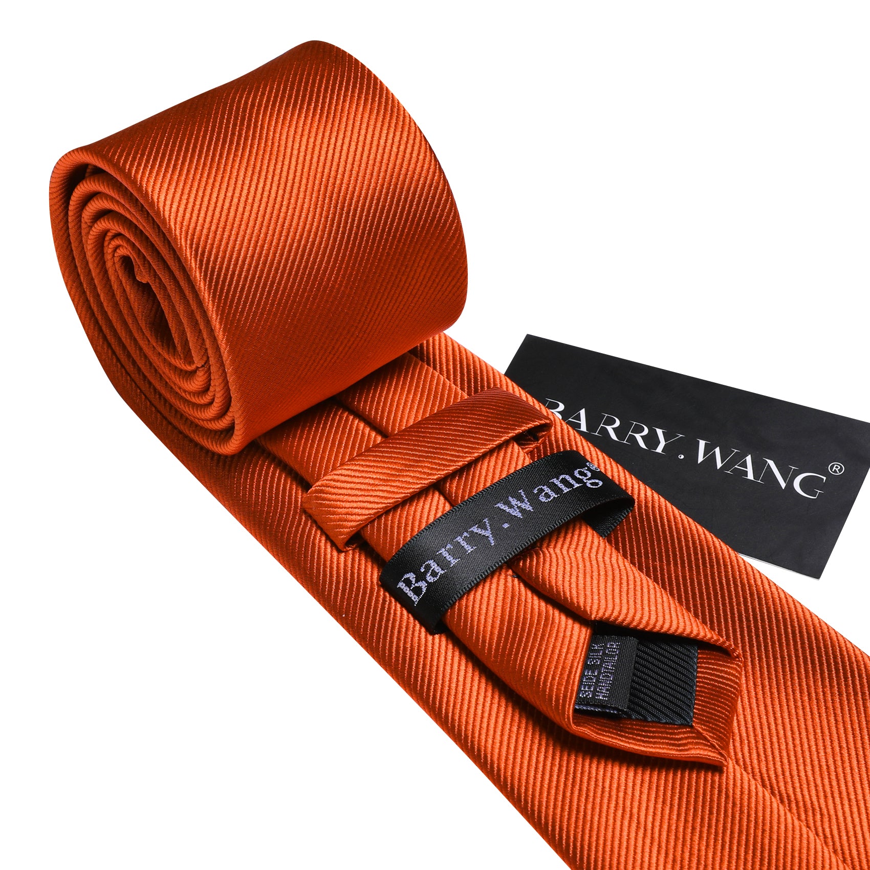 orange striped tie