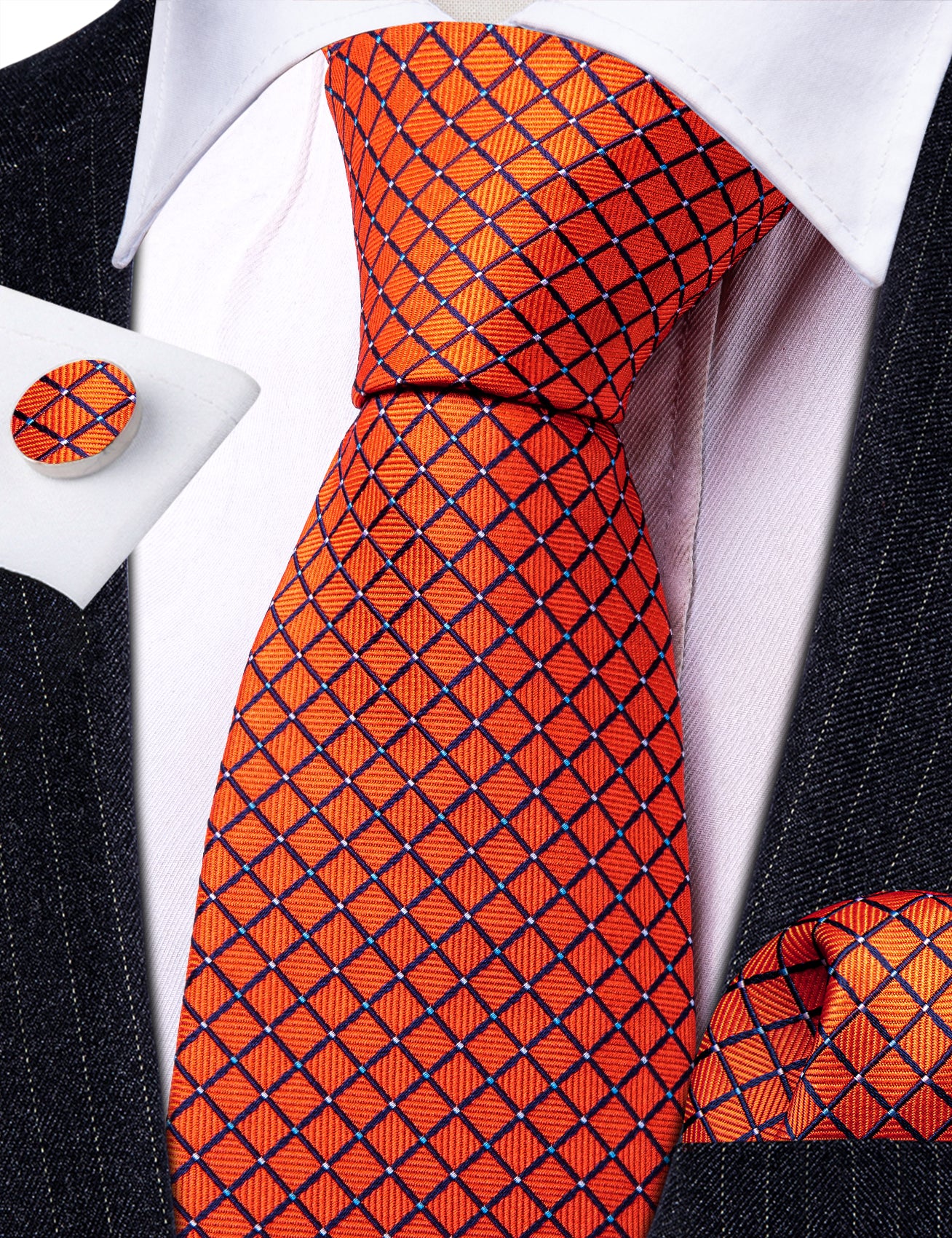 mens burnt orange tie