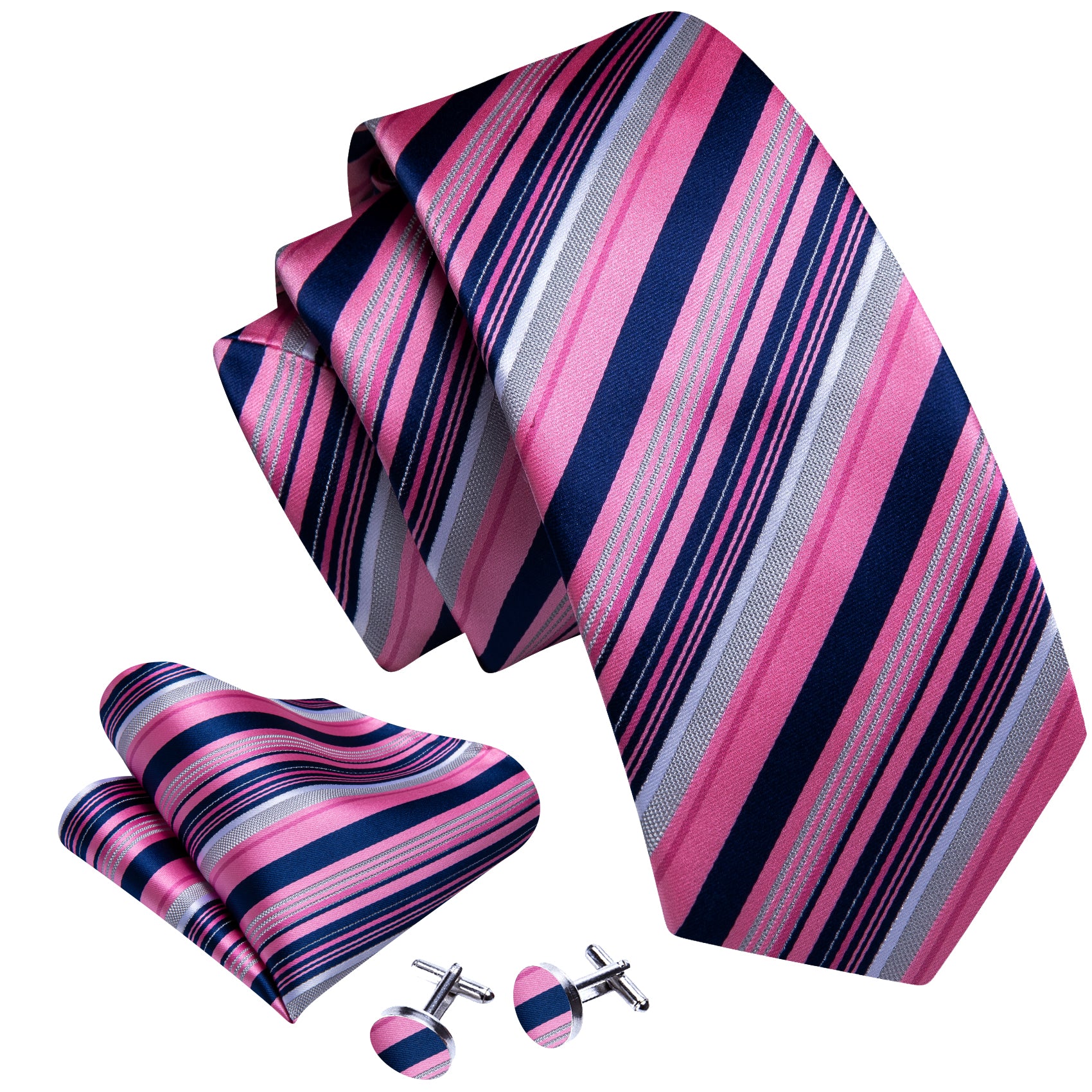 blue and pink tie