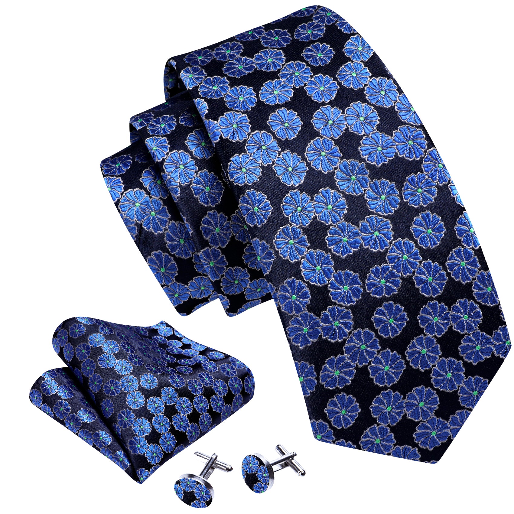 navy blue ties for wedding Sky blue floral 