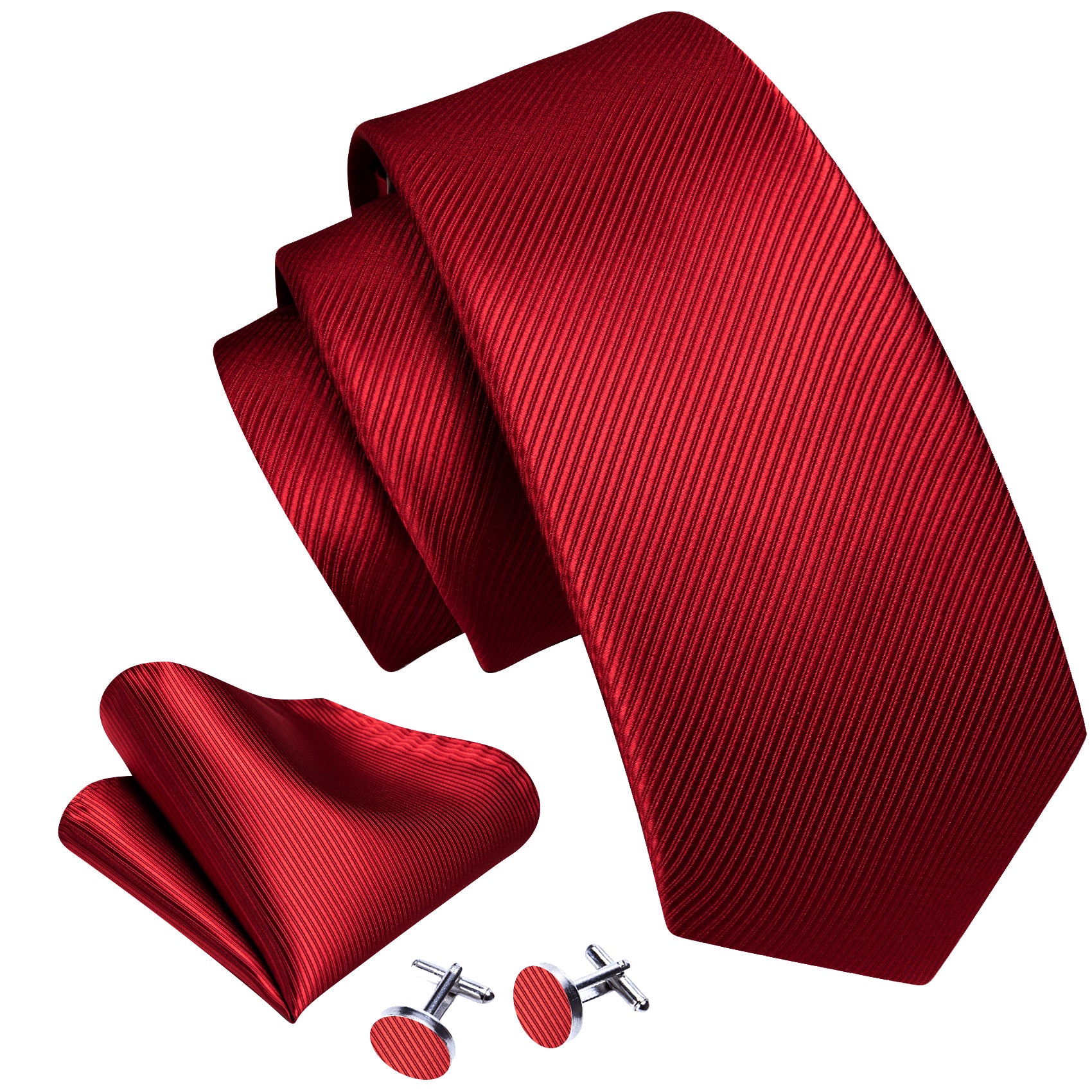 red skinny tie