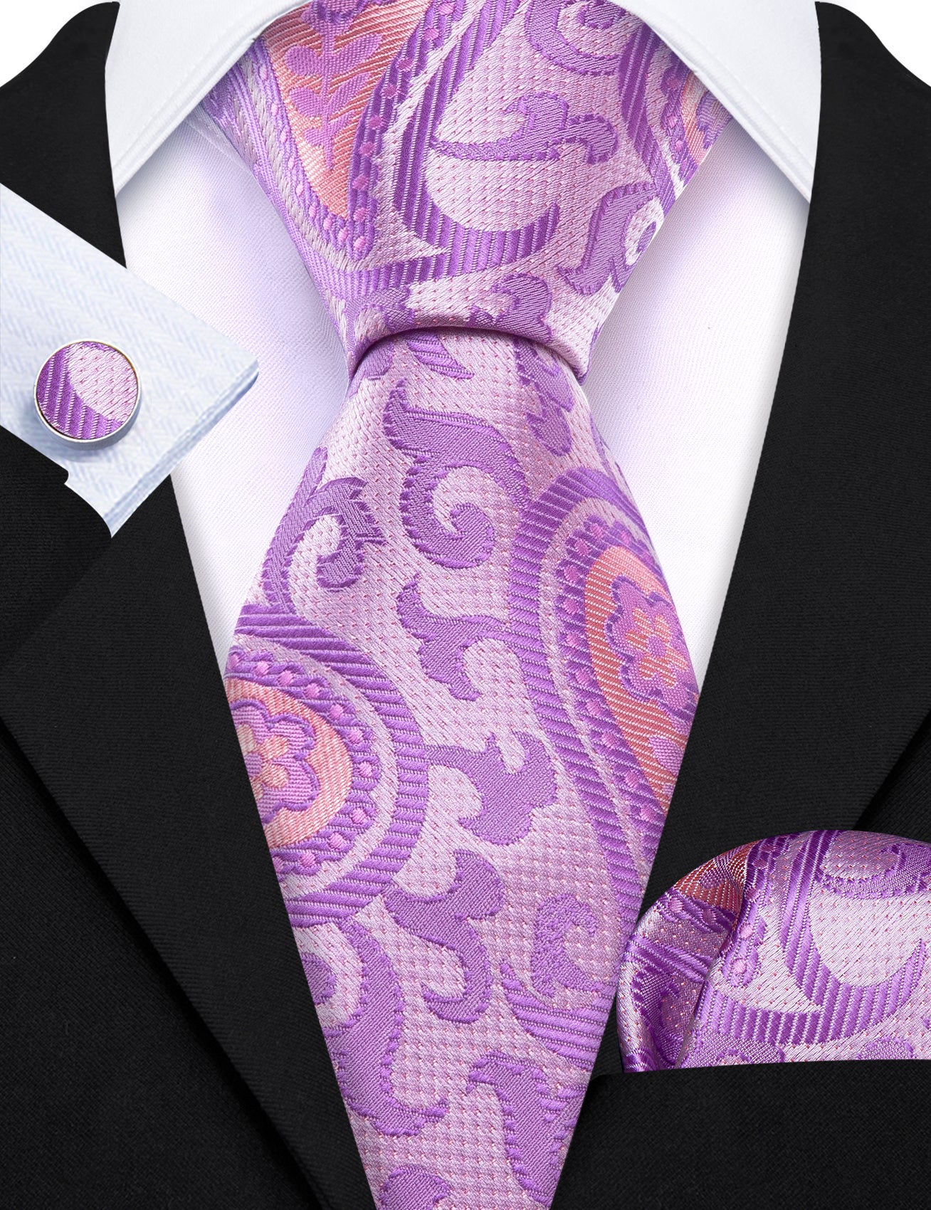 dress ties near me on black suit 