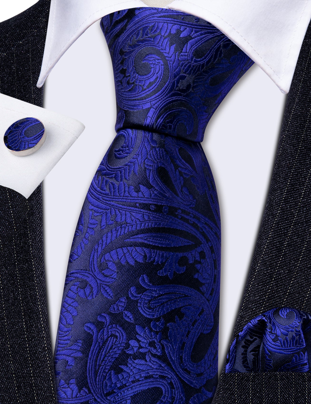 royal blue skinny tie 59inch regular necktie for men 
