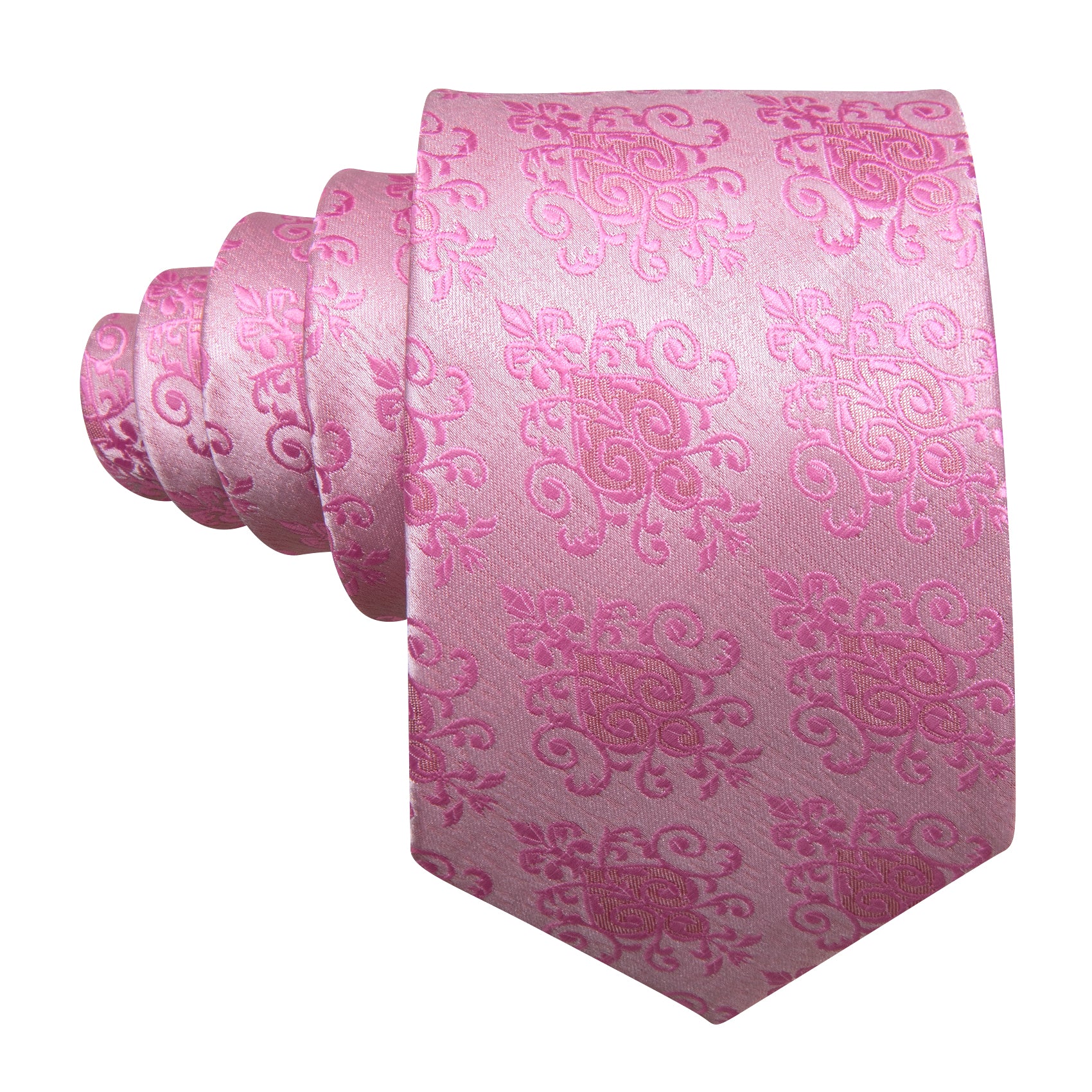 pink floral tie