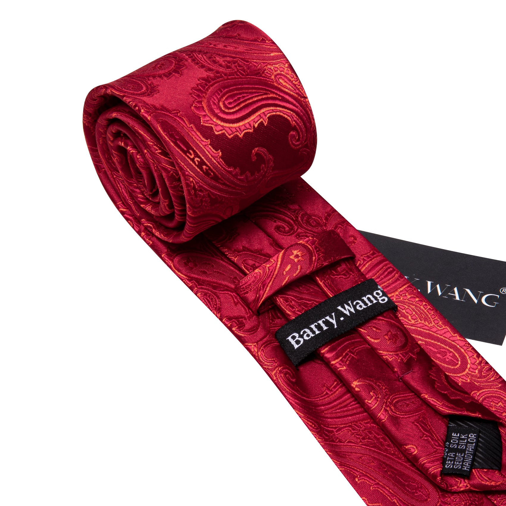 red tie arts Barry wang necktie 