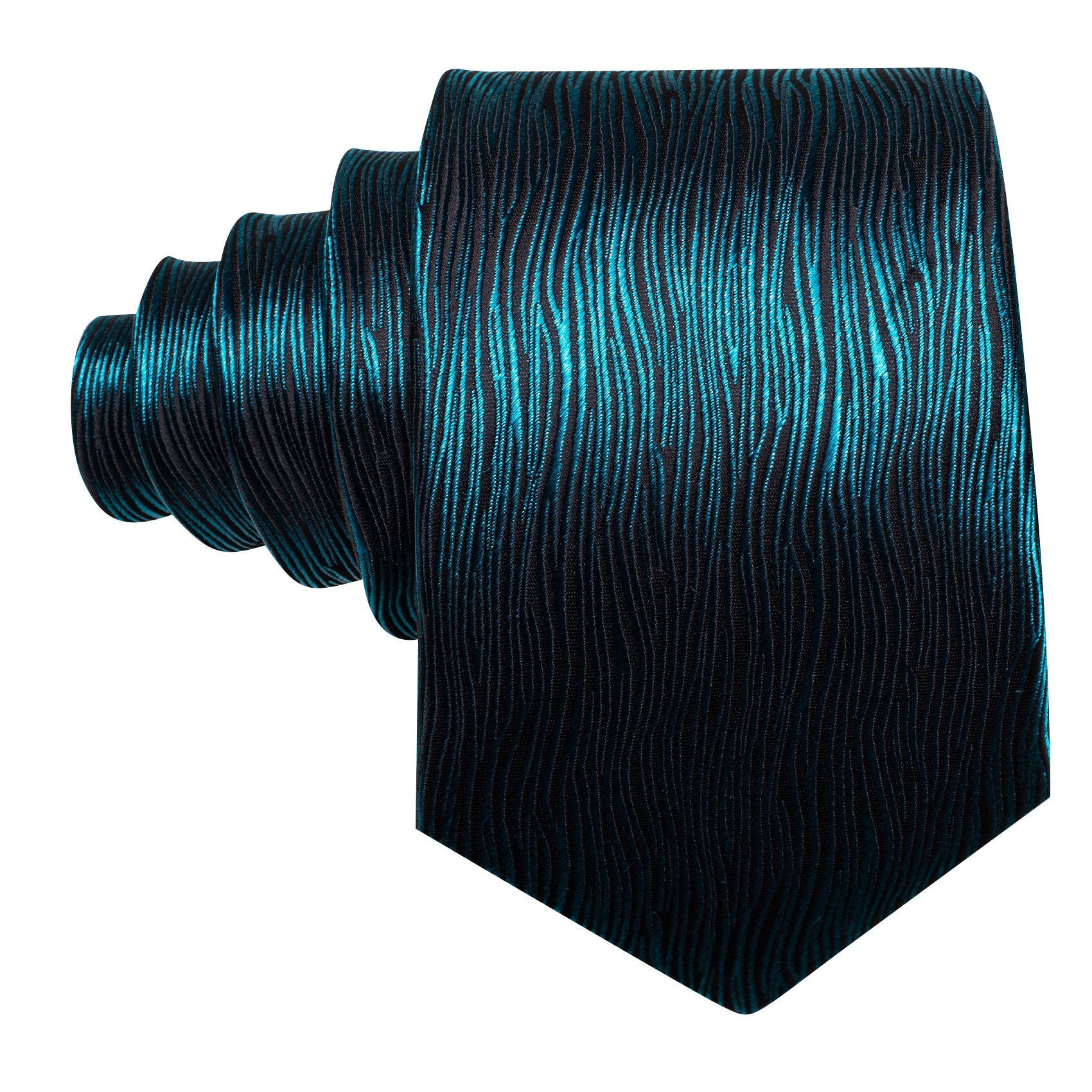 Novetly Nile Blue Silk Tie Hanky Cufflinks Set