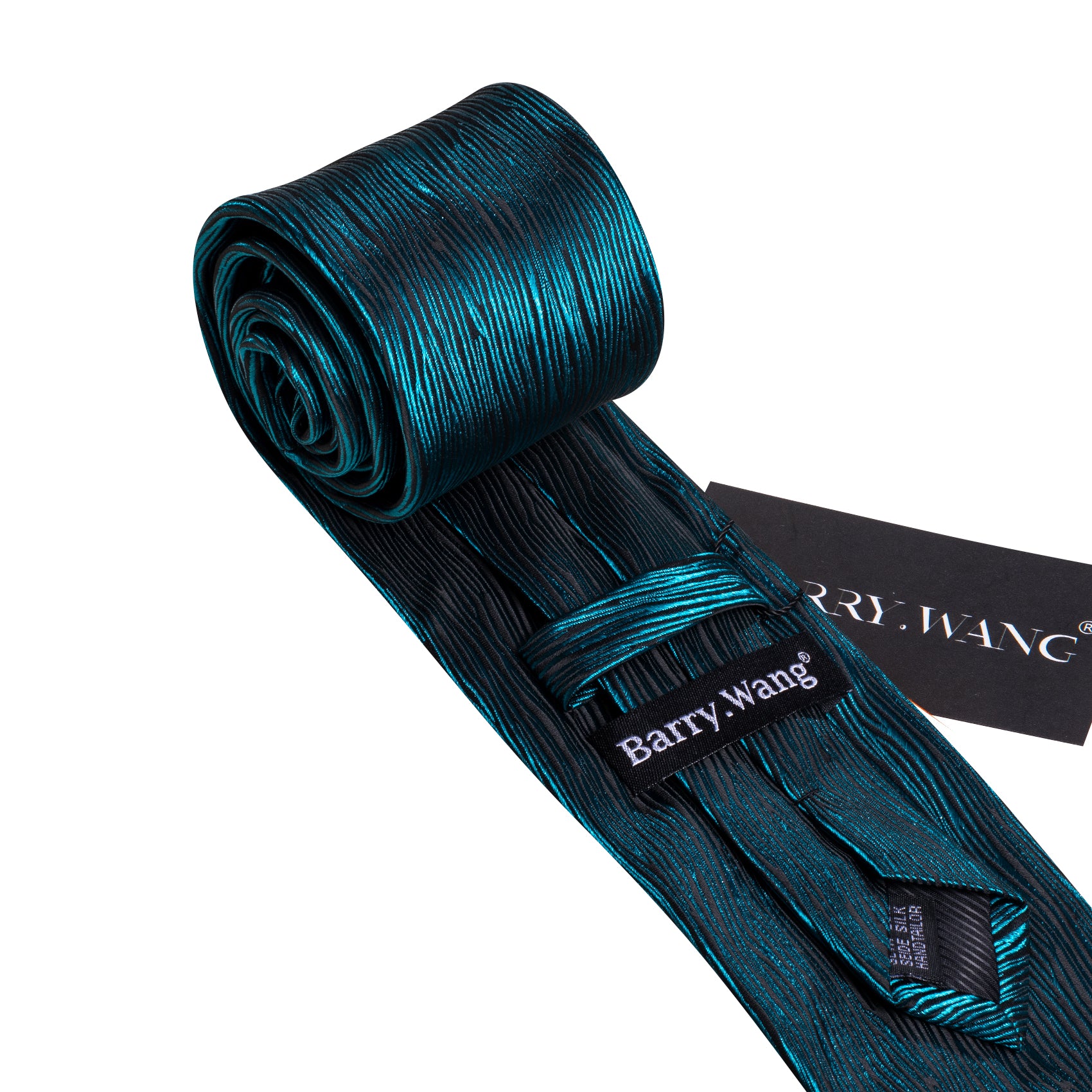 Novetly Nile Blue Silk Tie Hanky Cufflinks Set