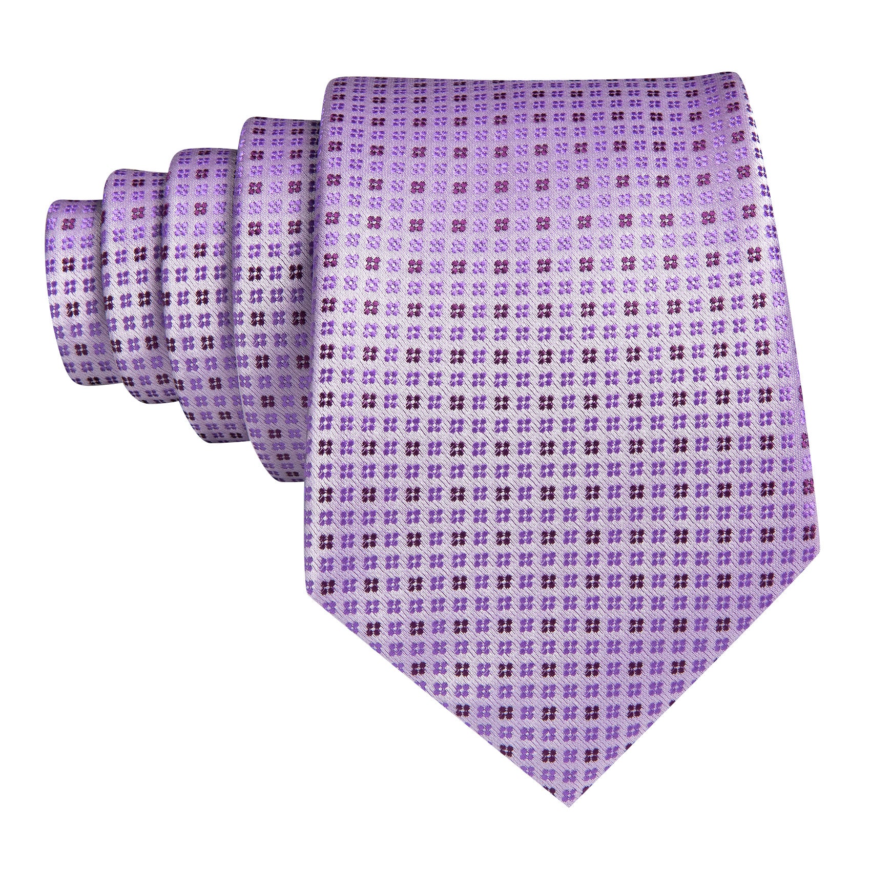 professional tie purple polka dots