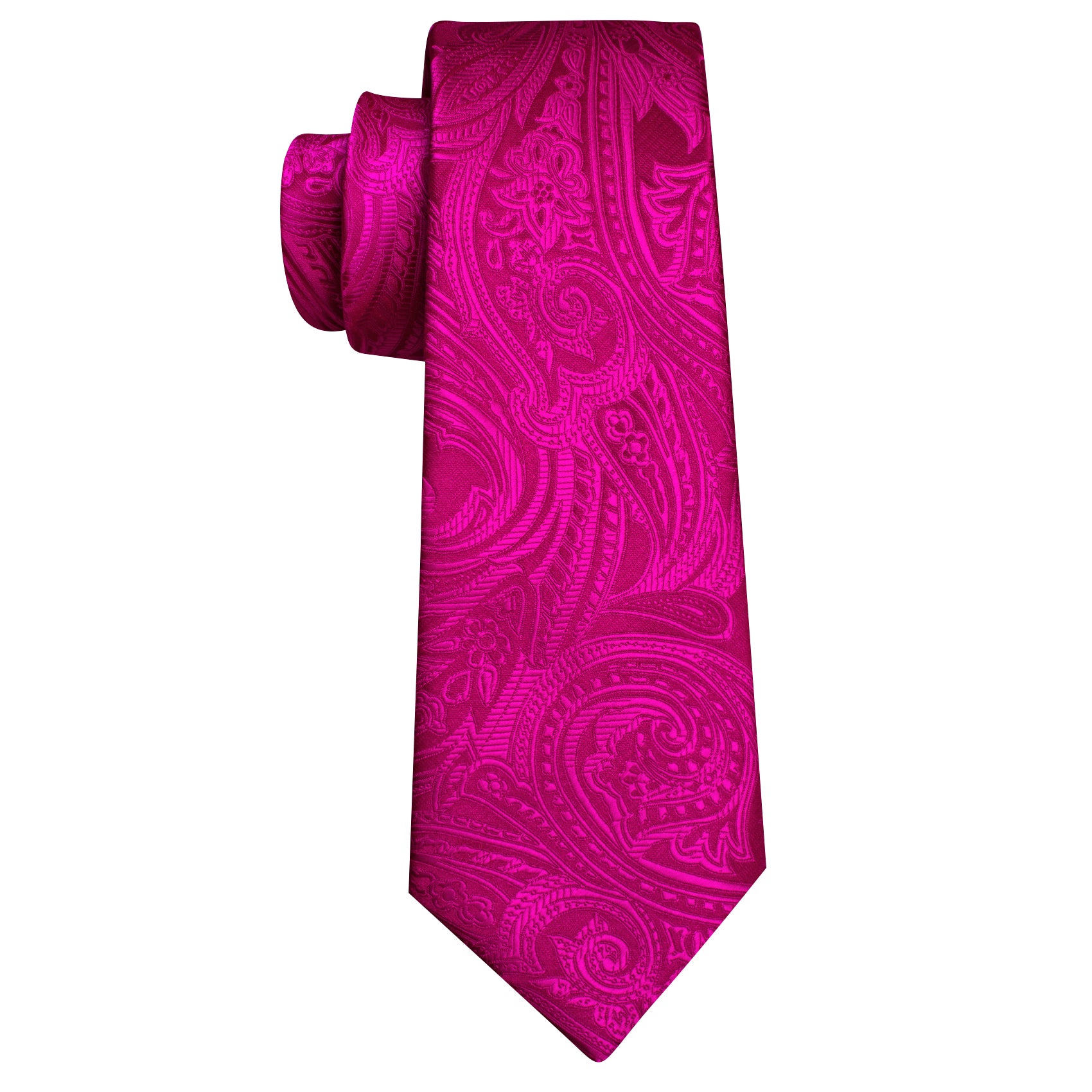 pink silk tie