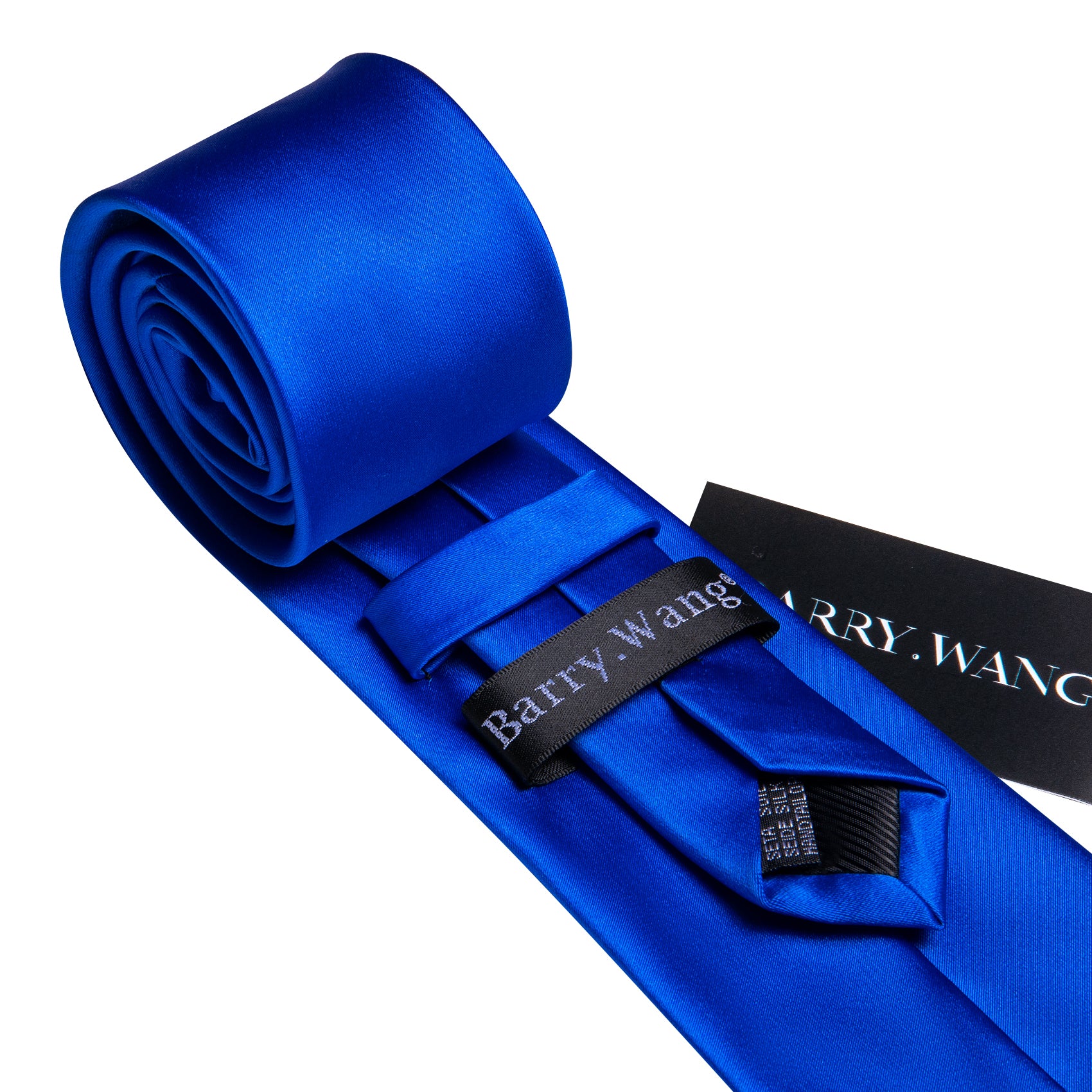 Cerulean Blue Solid Silk Tie Pocket Square Cufflinks Set