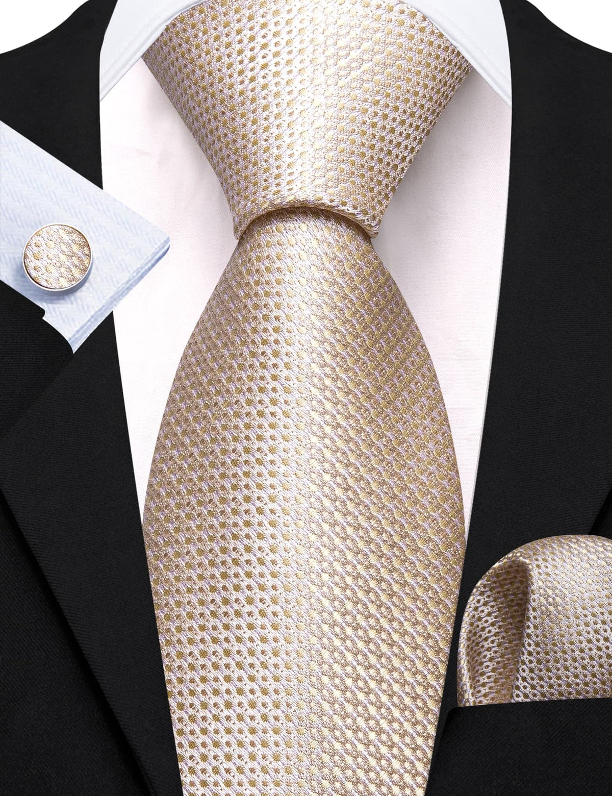 Men's Classic Necktie With California Map & Bears Print - Brown, 57" Length | Business, Wedding & Formal Wear