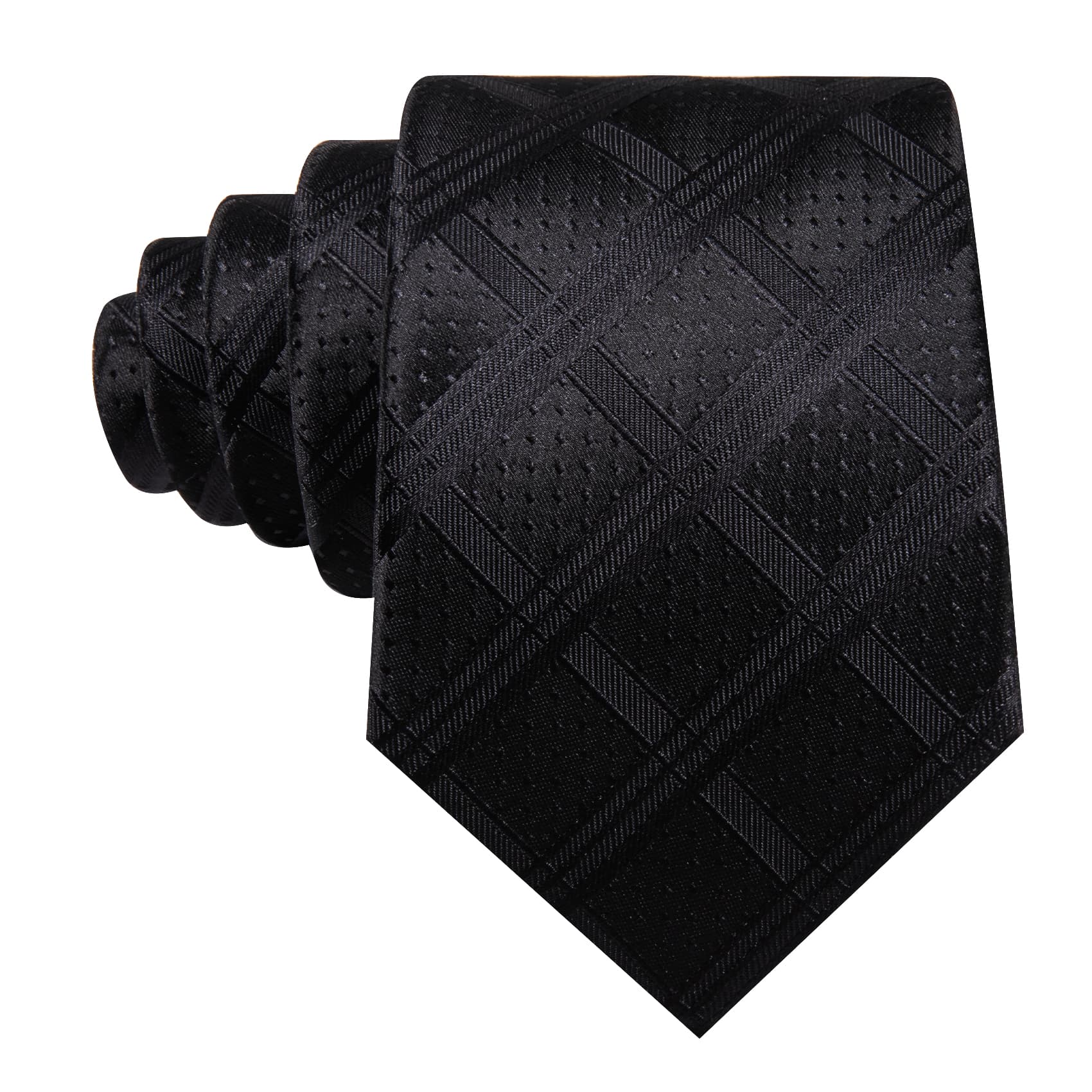 Black Plaid Tie Men's Business Set Formal