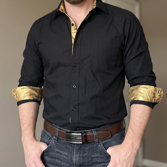 Barry. Wang Men's Brown Leather Belt Ratchet Dress Belt Silver Striped Automatic Buckle