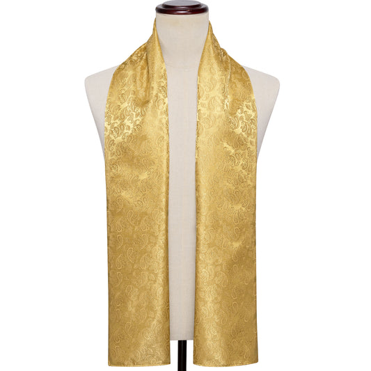 Barry. Wang Gold Paisley Scarf