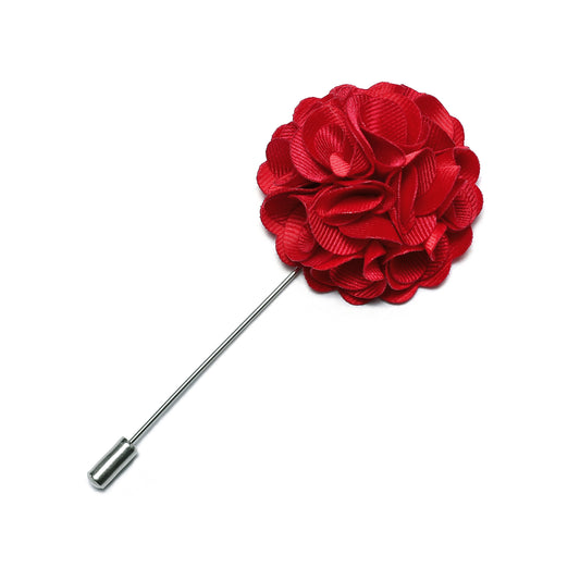 red wedding brooch pin