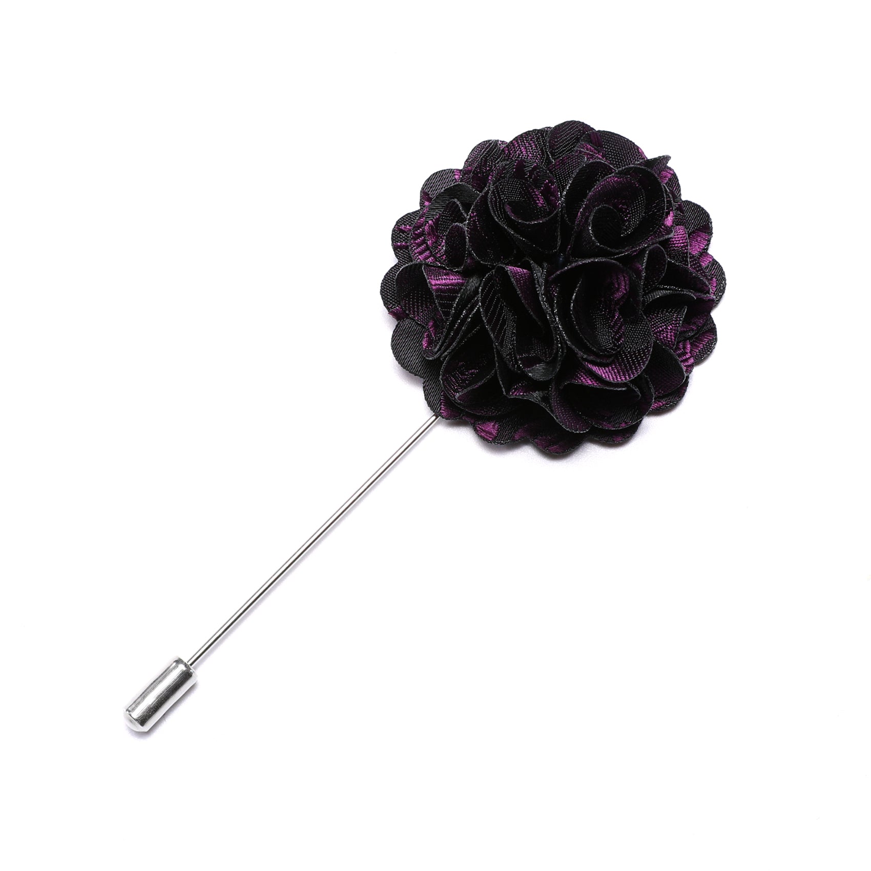 Luxury Purple Black Flower Brooch