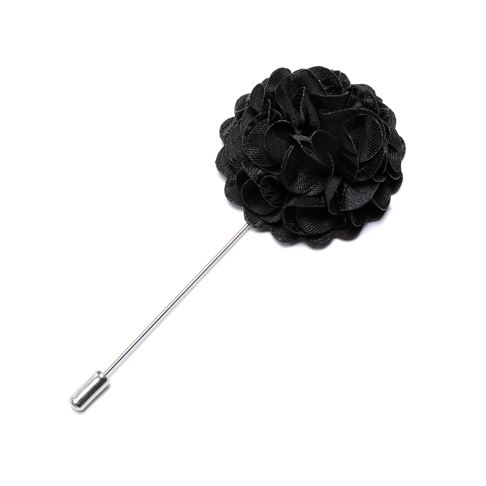 Luxury Black Flower Brooch