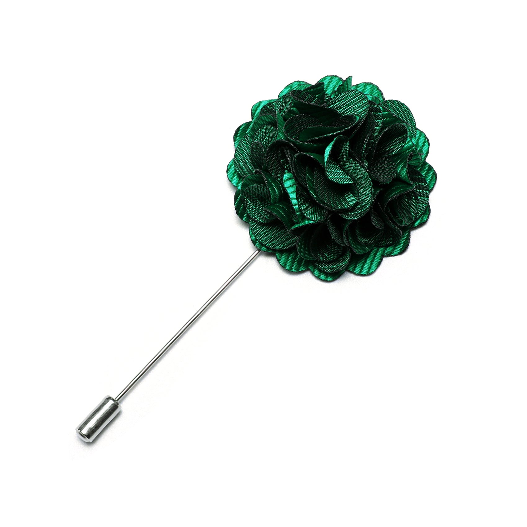 Luxury Green Flower Lapel Pin