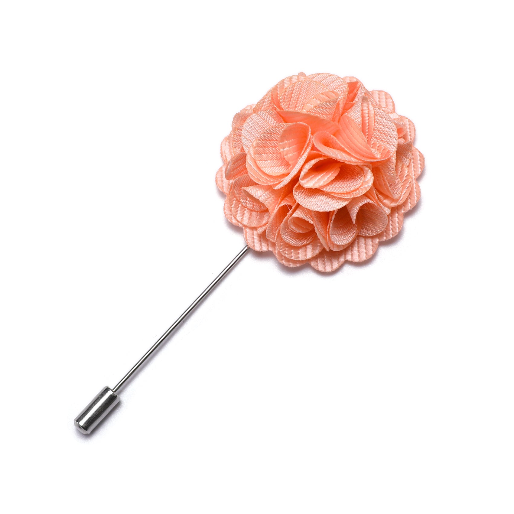Luxury Coral Flower Lapel Pin