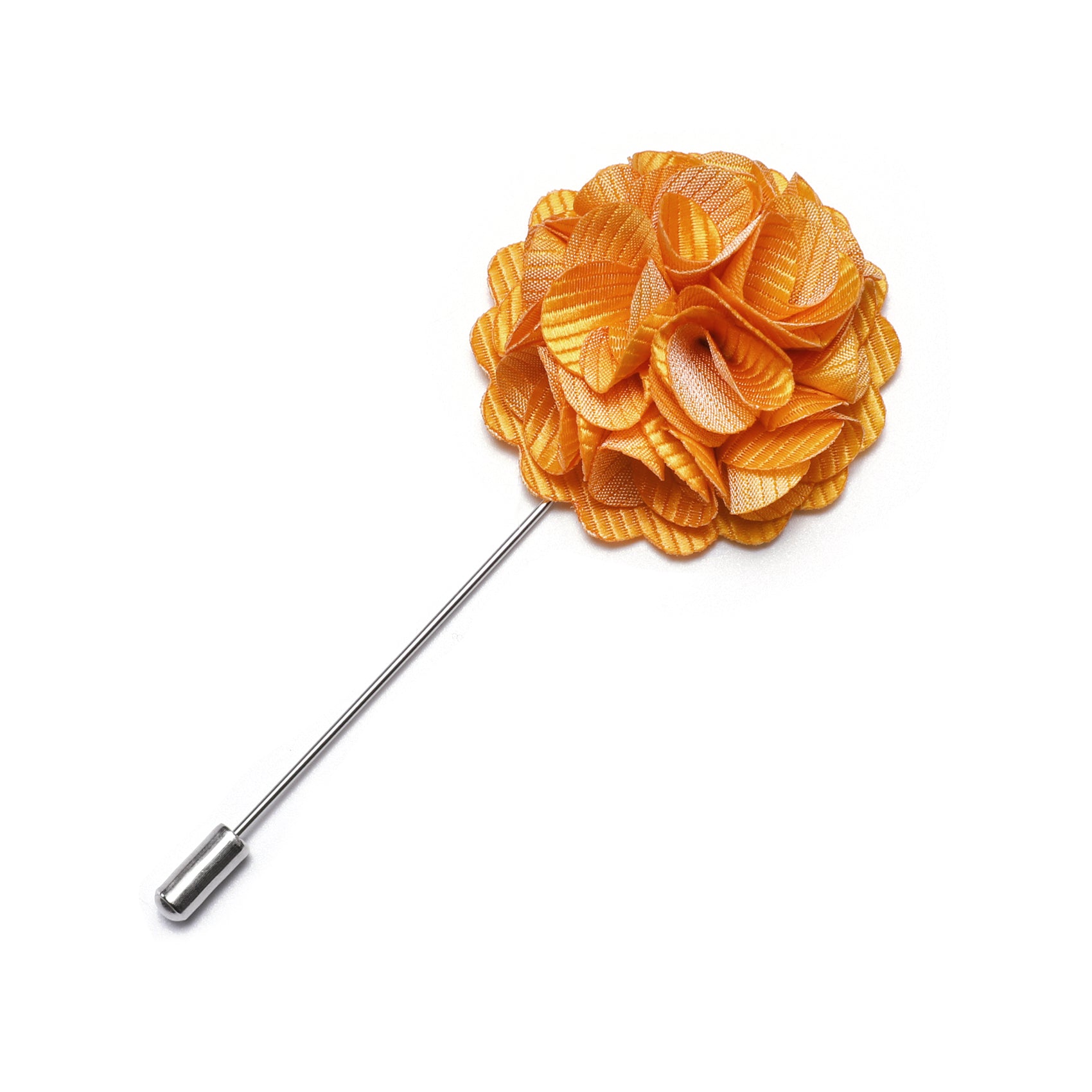 Fashion Orange Flower Lapel Pin