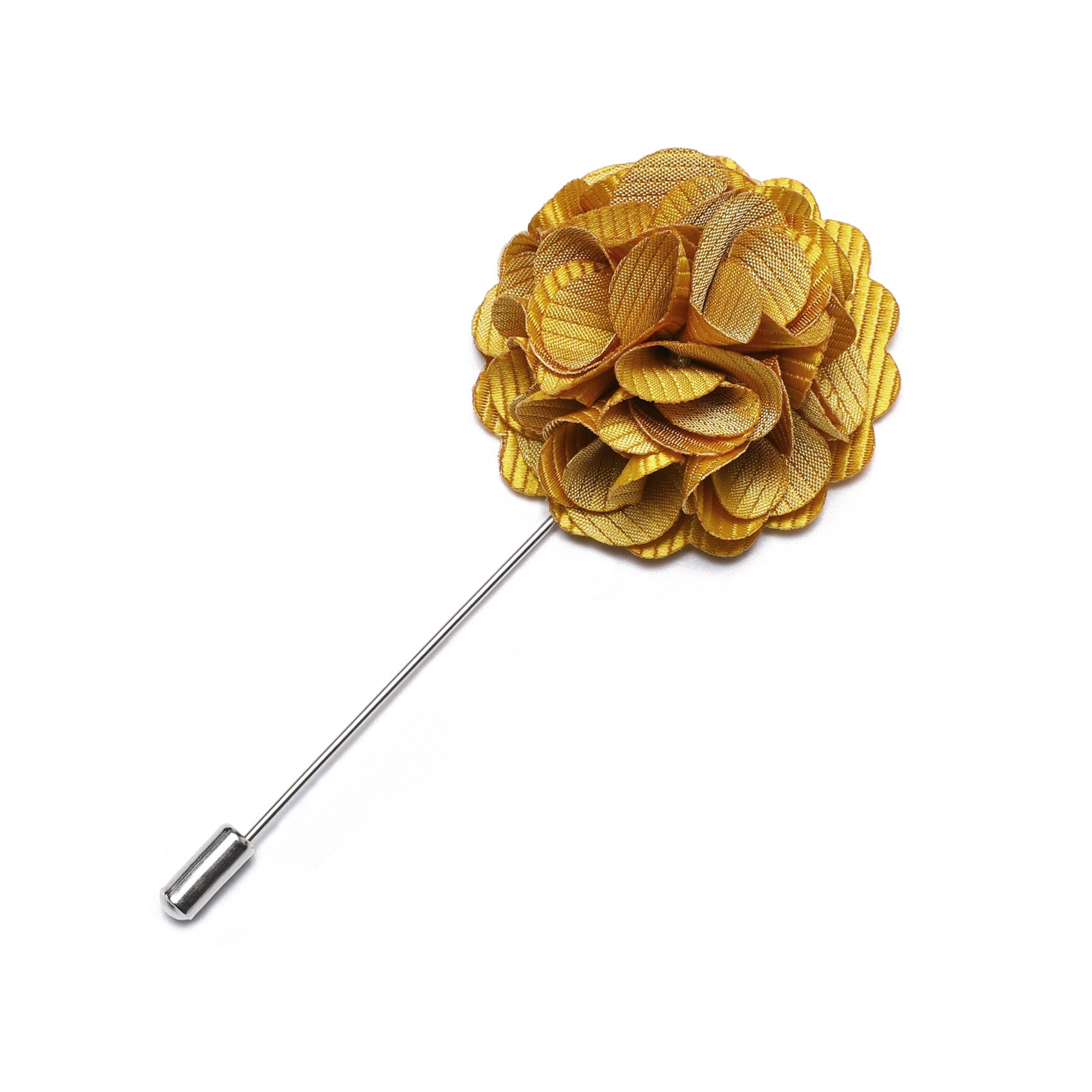 Fashion Golden Yellow Flower Lapel Pin