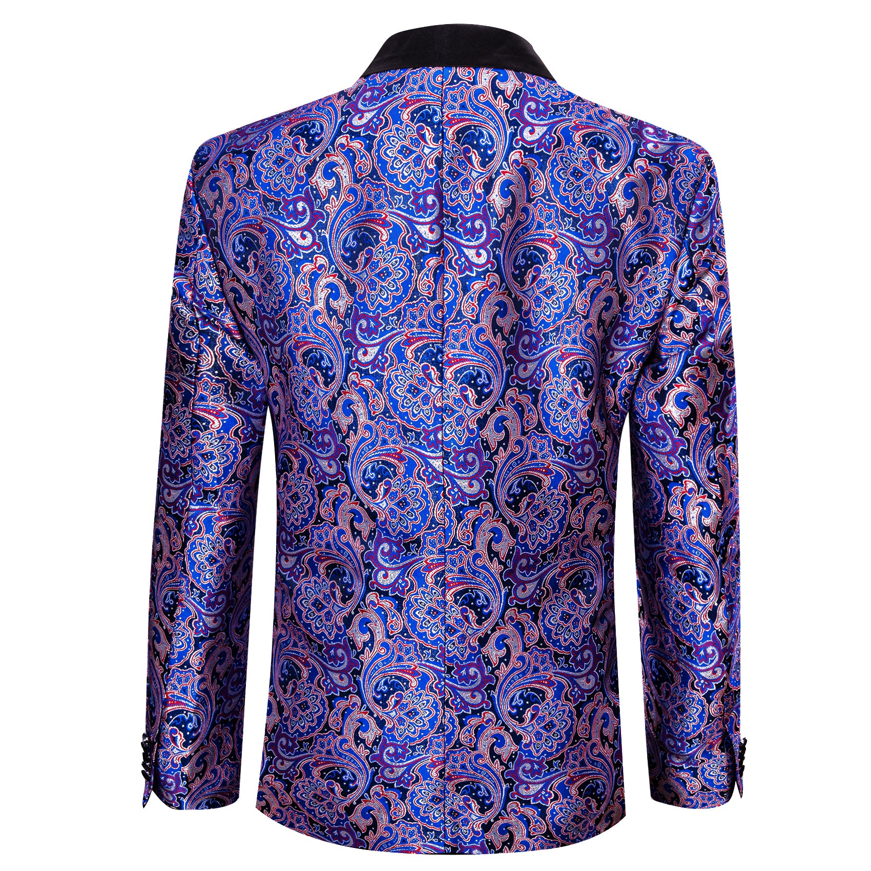 Men's Dress Party Hyacinth Floral Suit Jacket Slim One Button Stylish