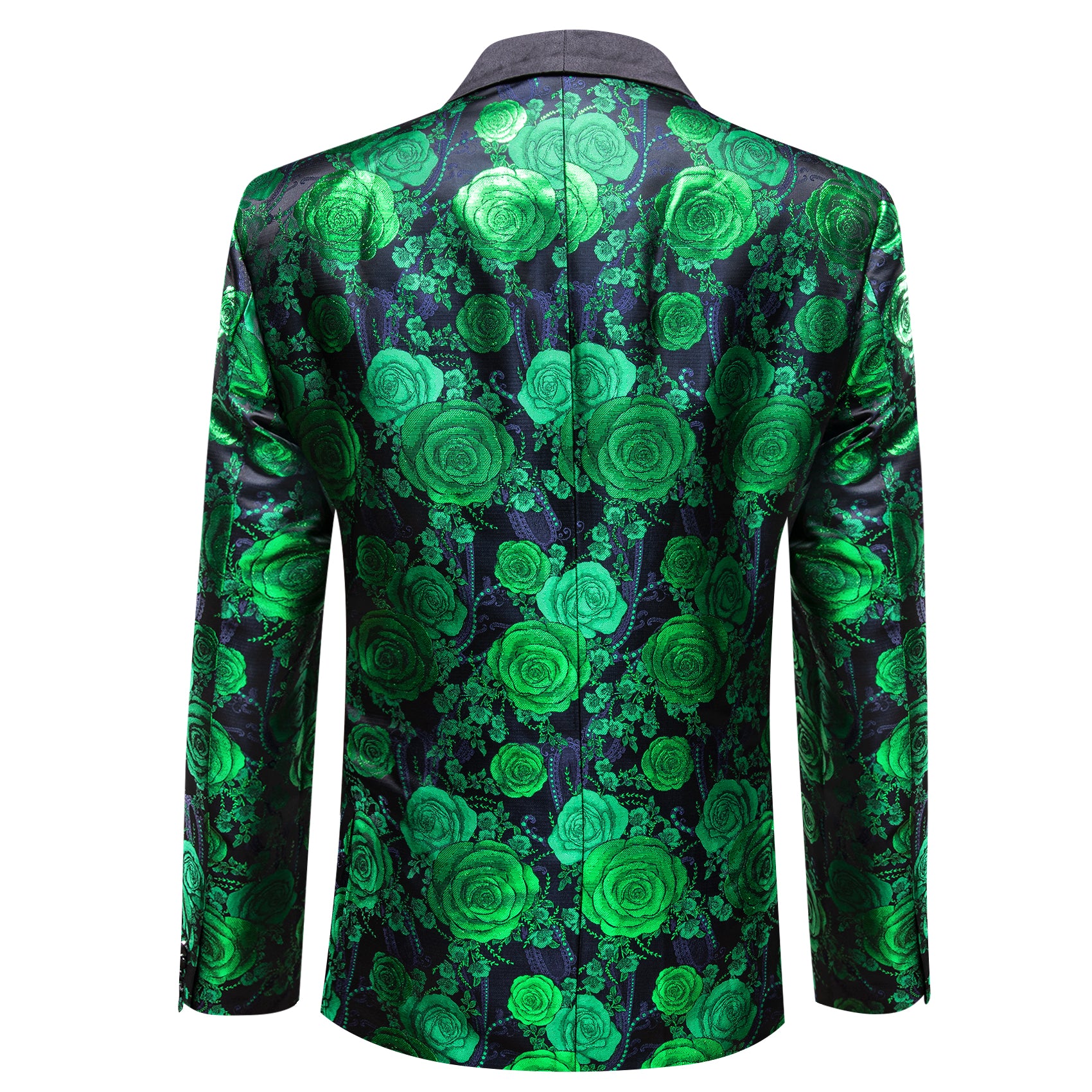 green blue floral suit for men