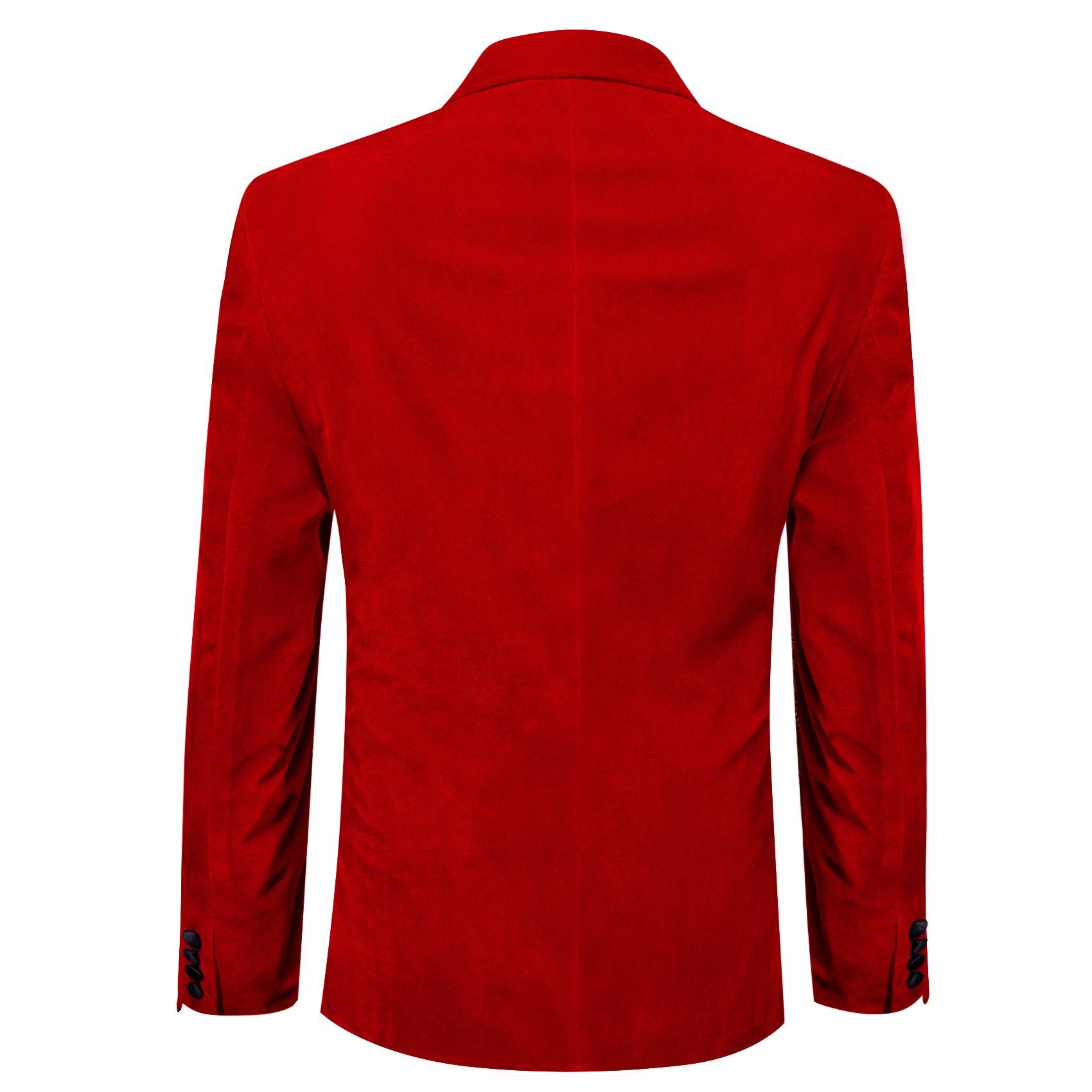 tomato red velvet suit coat