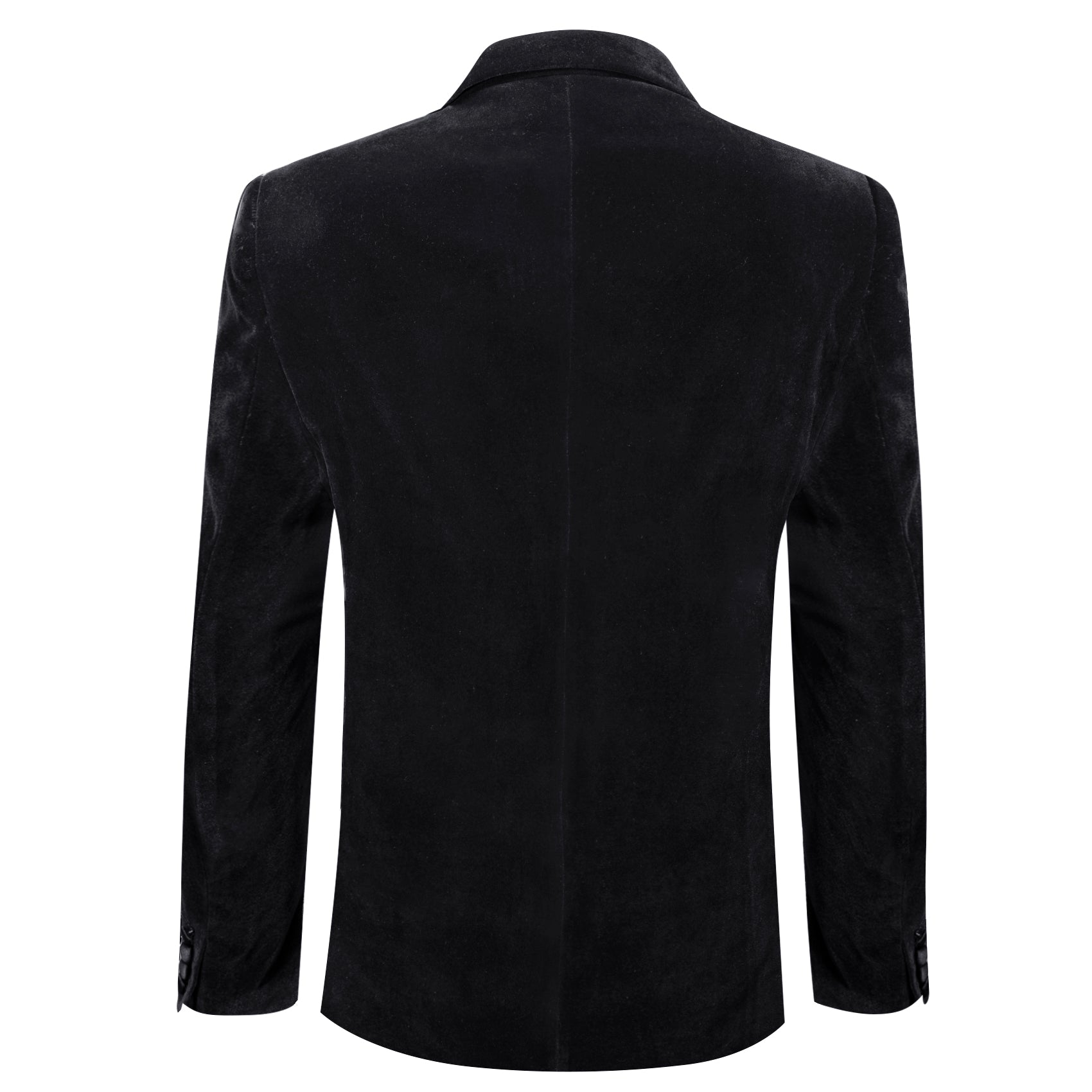 Black velvet suit coat