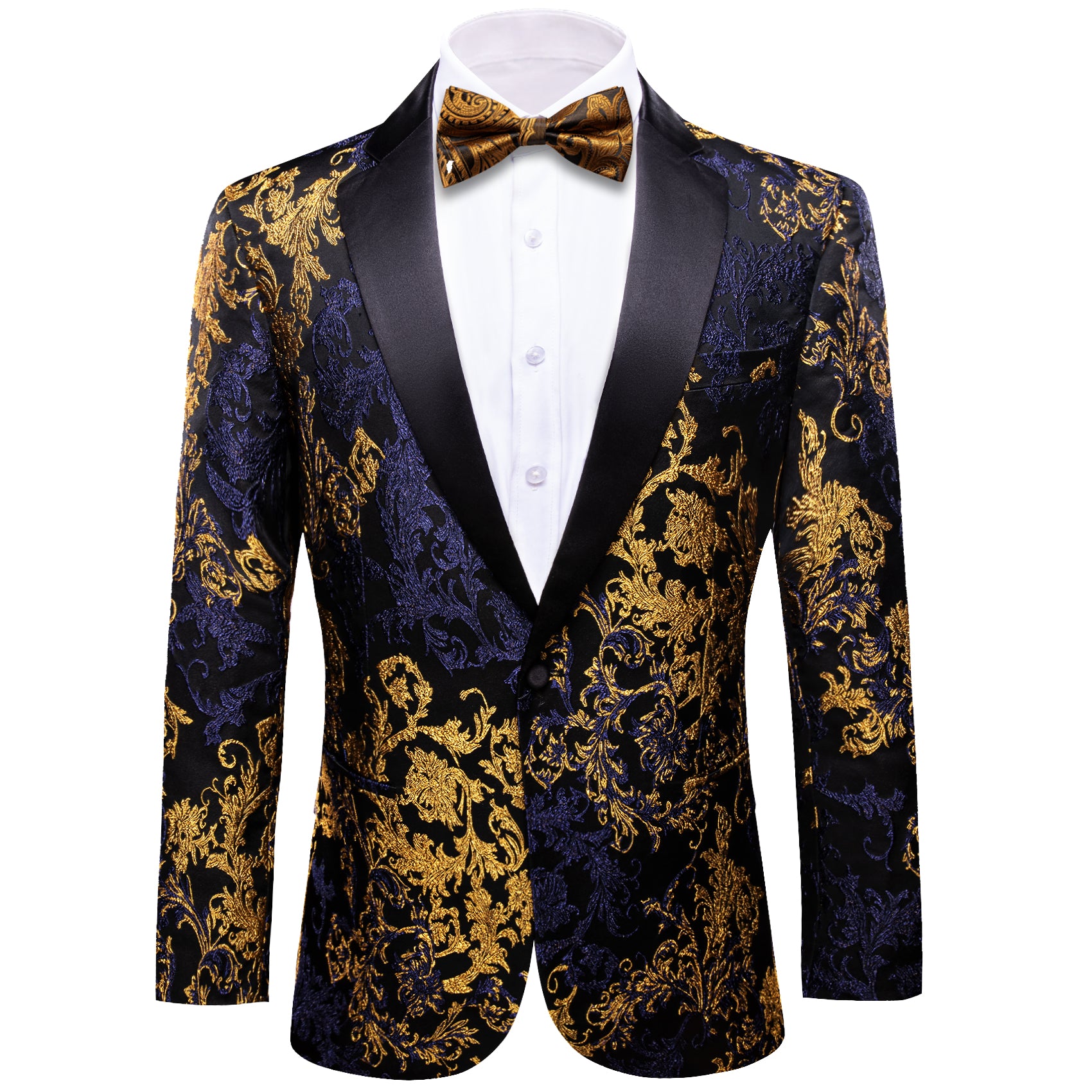 blue and gold suit